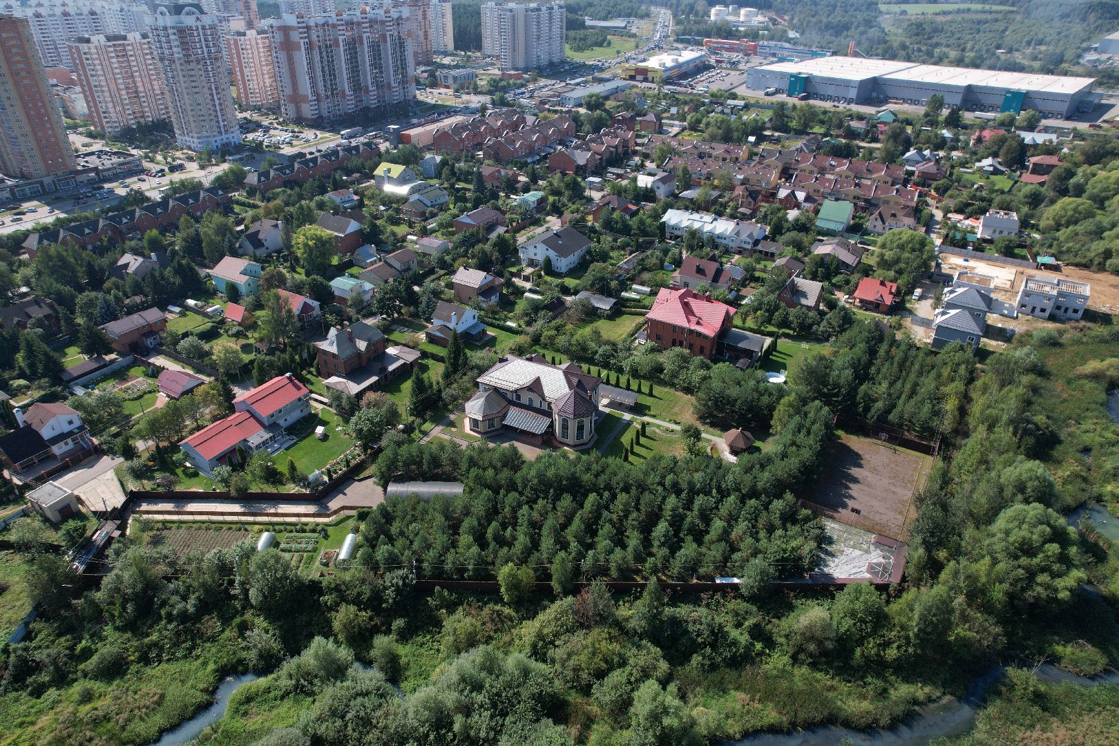 видео с коптера, лобня, лицей, строительство, школа, образование,