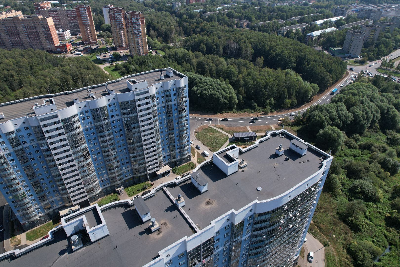 видео с коптера, лобня, лицей, строительство, школа, образование,