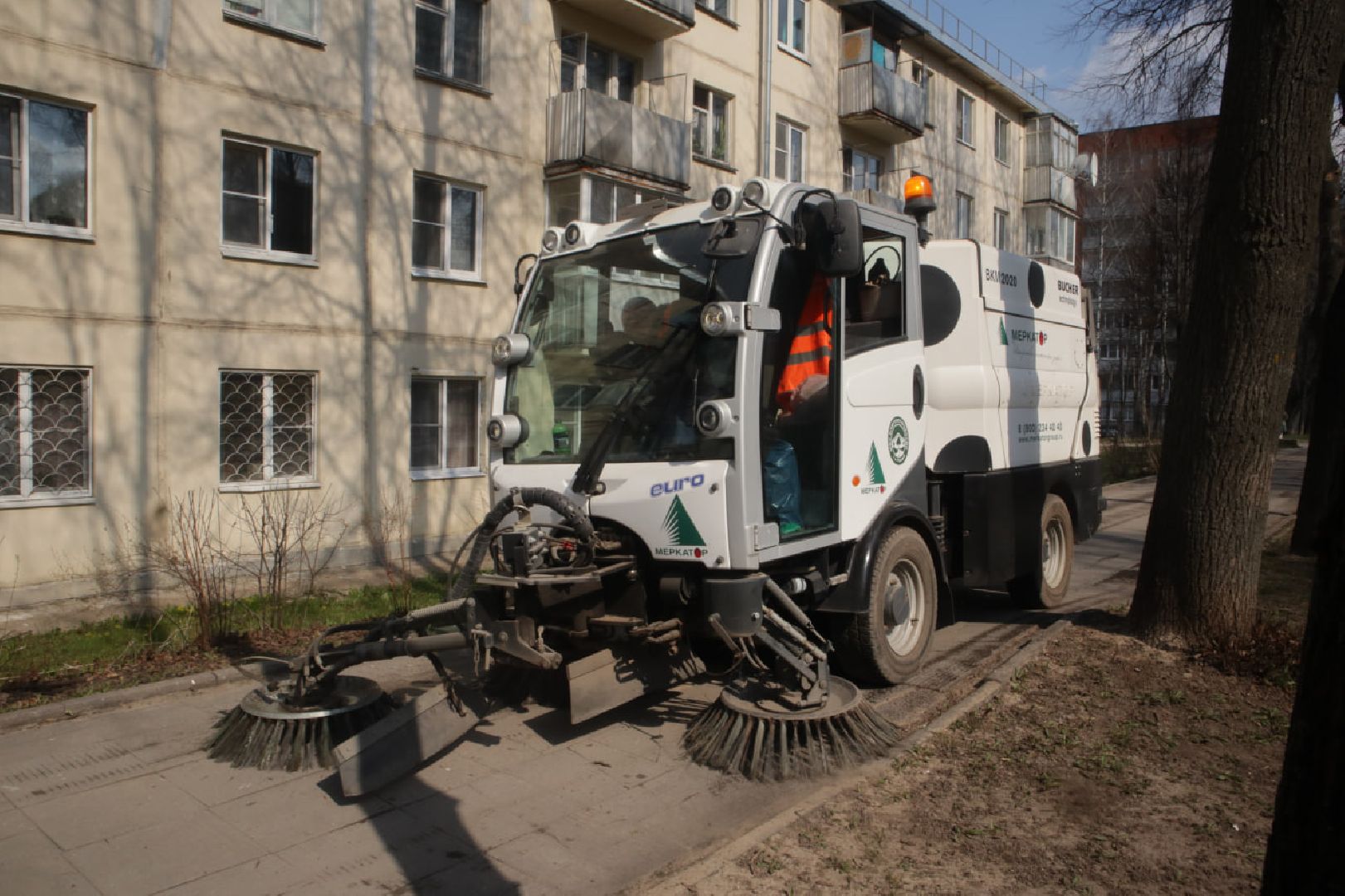 Пущино, благоустройство, техника