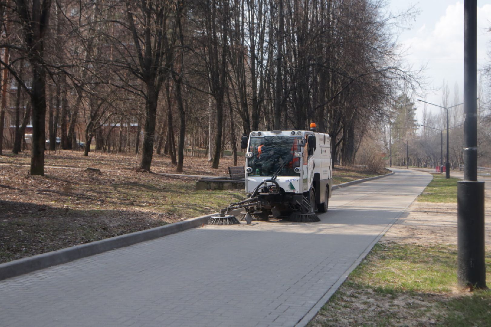 Пущино, благоустройство, техника
