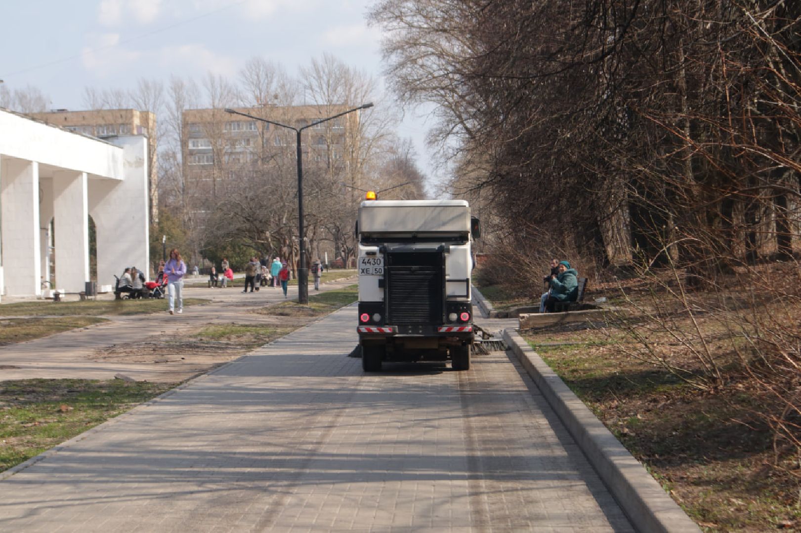 Пущино, благоустройство, техника