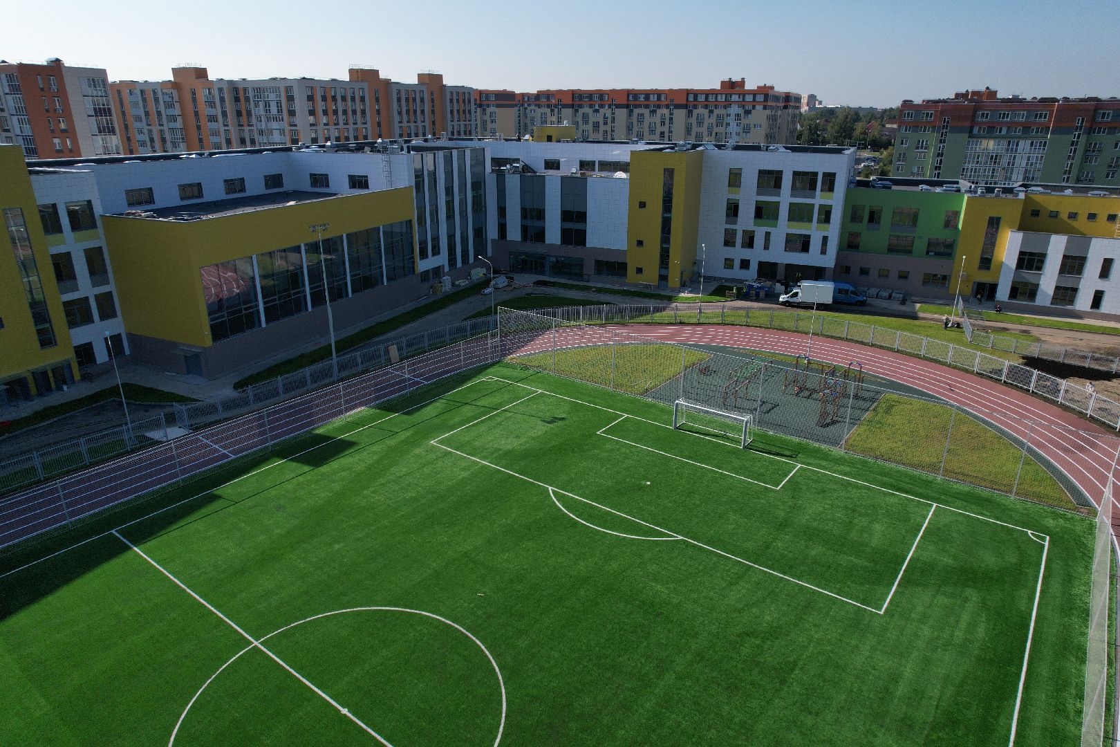 видео с коптера, школа, красногорск,