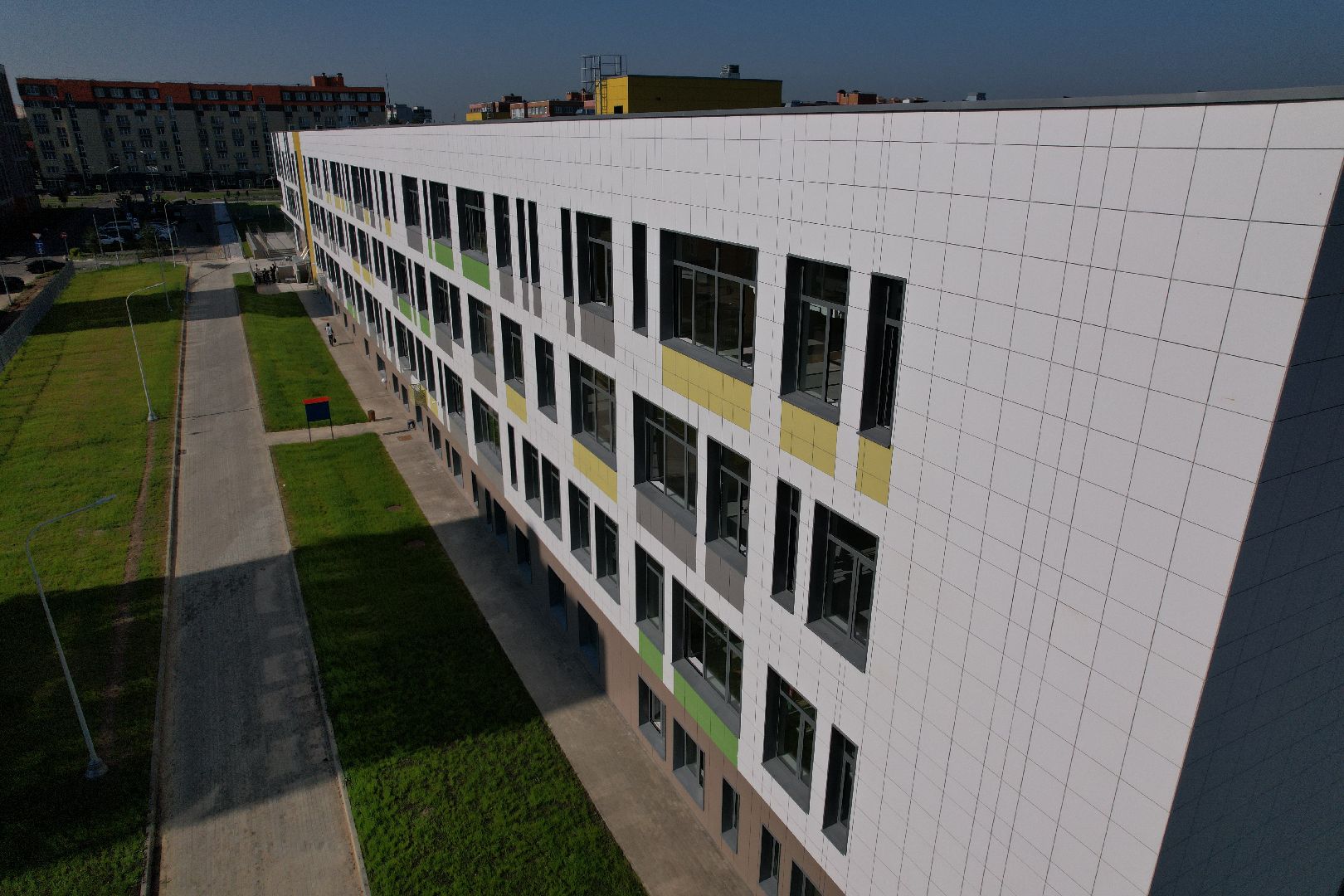 видео с коптера, школа, красногорск,