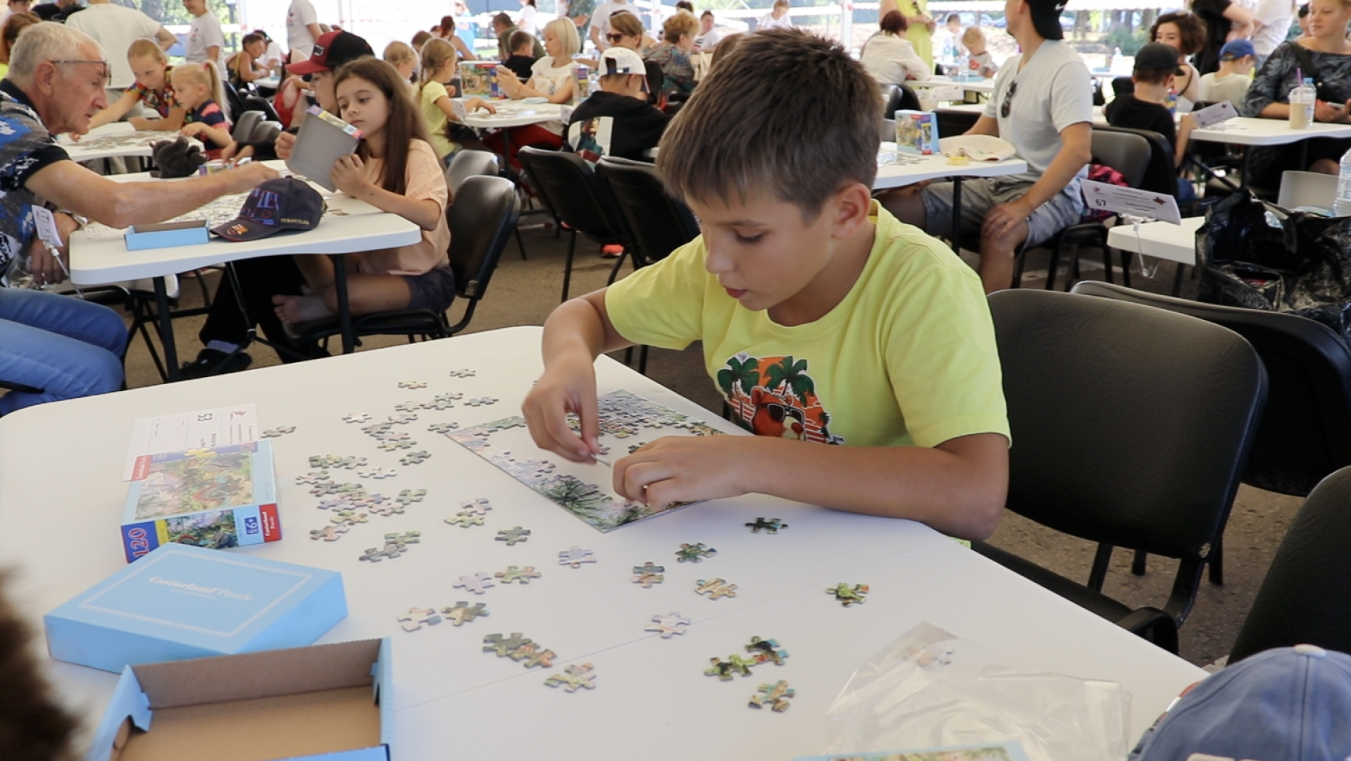 Клин, общество, спорт, пазлы, Чемпионат России по скоростной сборке пазлов, дети, Подмосковье,