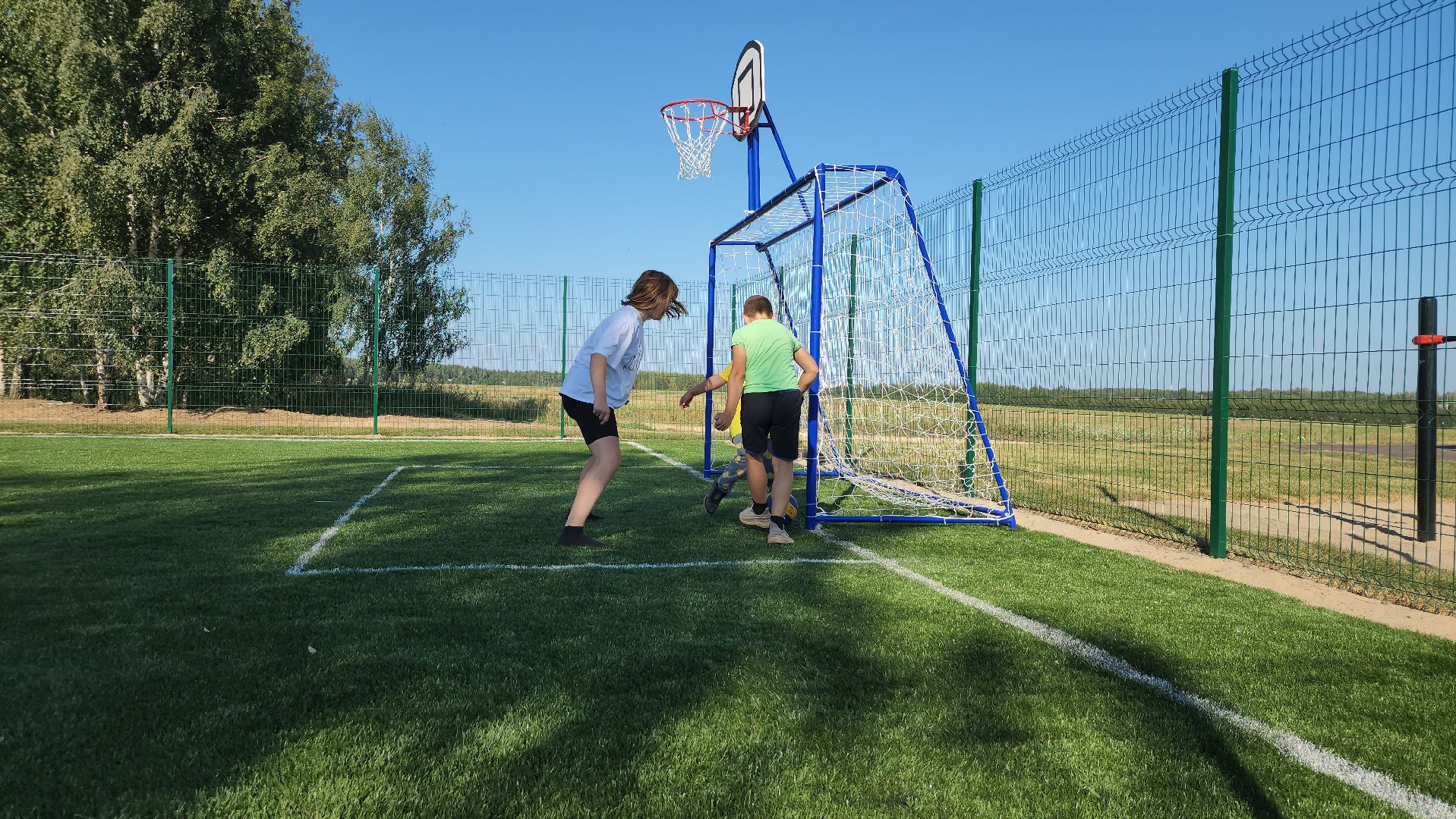 спортивно-игровая площадка, детская площадка, дети, Шульгино, Богородский городской округ,