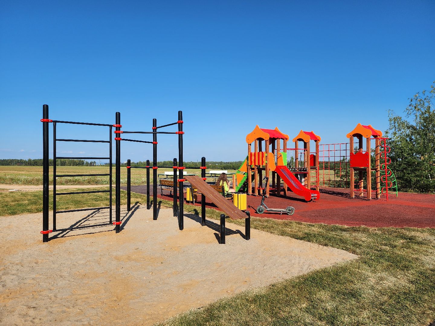 спортивно-игровая площадка, детская площадка, дети, Шульгино, Богородский городской округ,