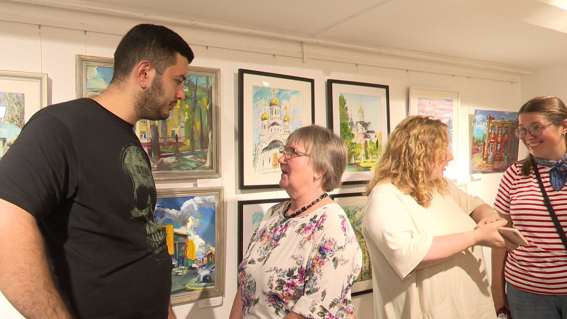 Реутов, выставка, Виталий Казанский, скульптуры, картины,день города,