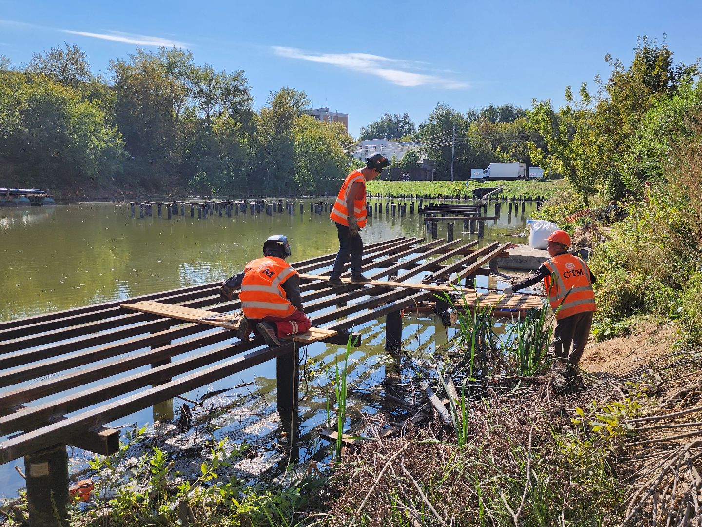 благоустройство, малый тарычевский пруд, набережная тарычевского пруда, видное, ленинский округ,благоустройство набережной, брусника, зеленые аллеи,