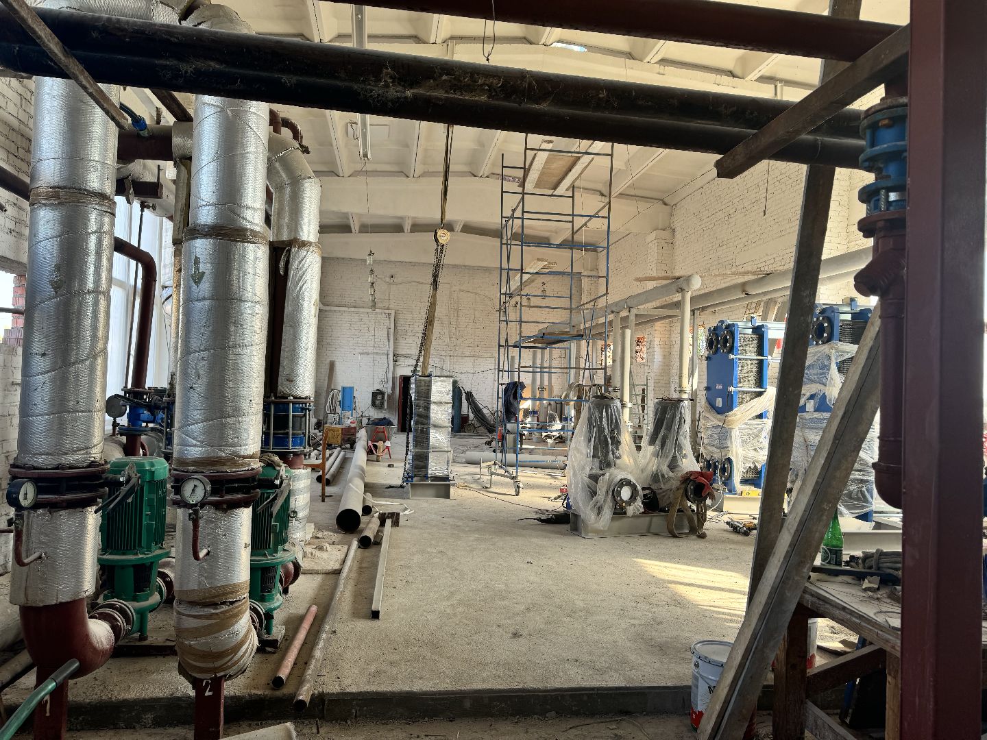 шаховская, котельная, ремонт котельной, теплотрасса,