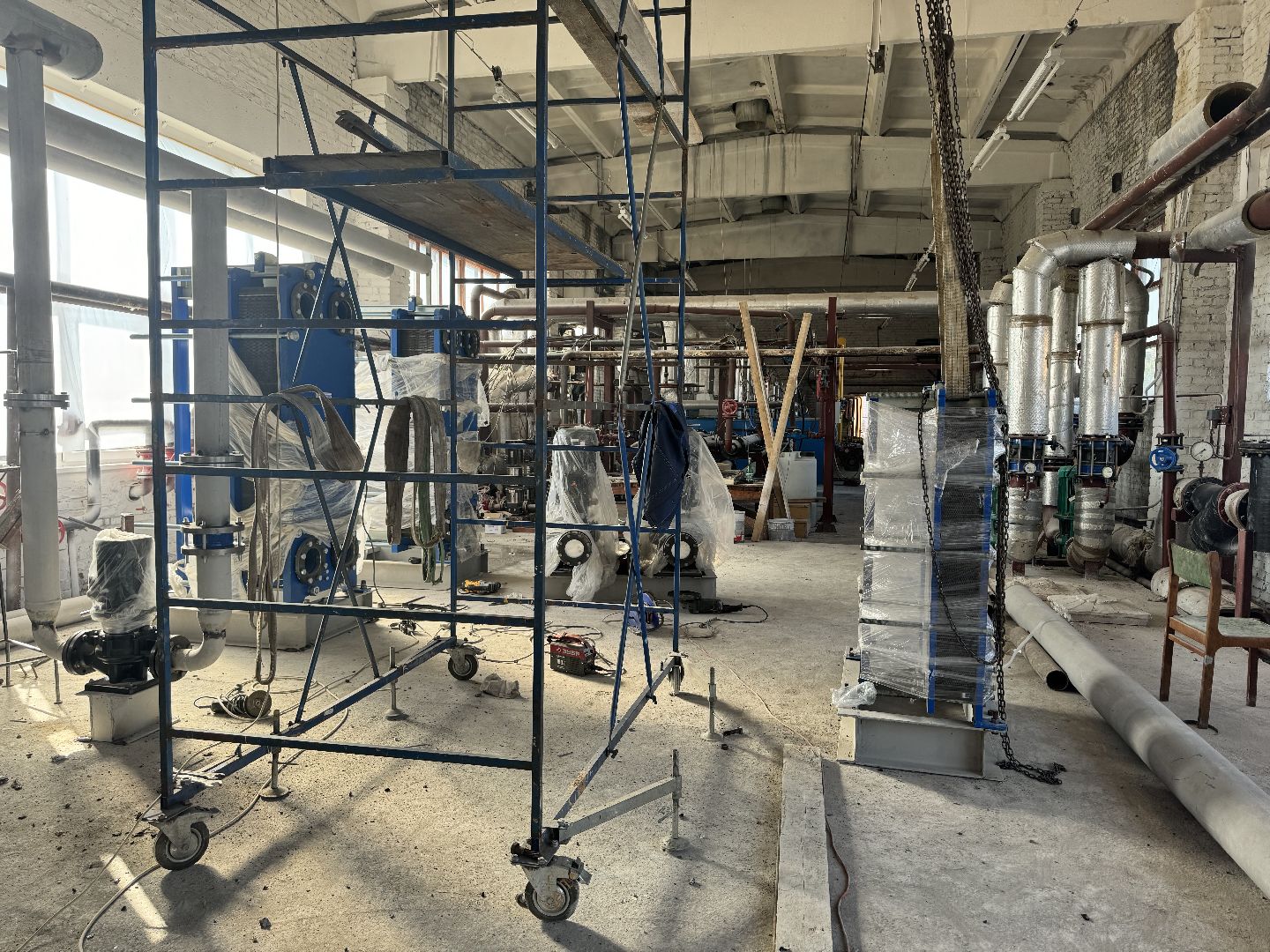 шаховская, котельная, ремонт котельной, теплотрасса,