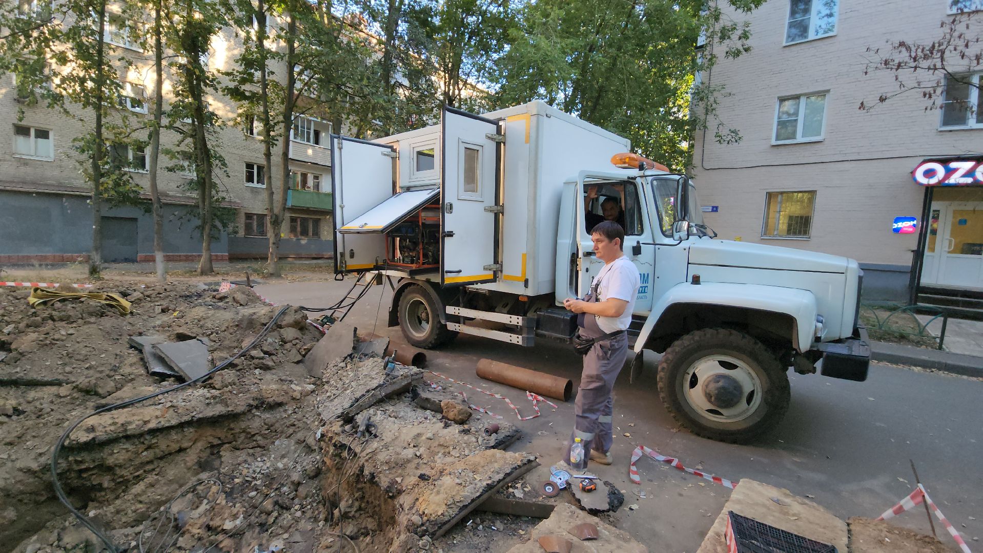 пушкино, теплосети, ремонт тепловых сетей, аварийная ситуация, ликвидация аварии, отопительный сезон,