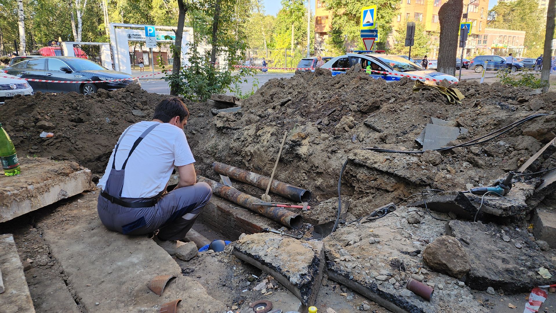 пушкино, теплосети, ремонт тепловых сетей, аварийная ситуация, ликвидация аварии, отопительный сезон,
