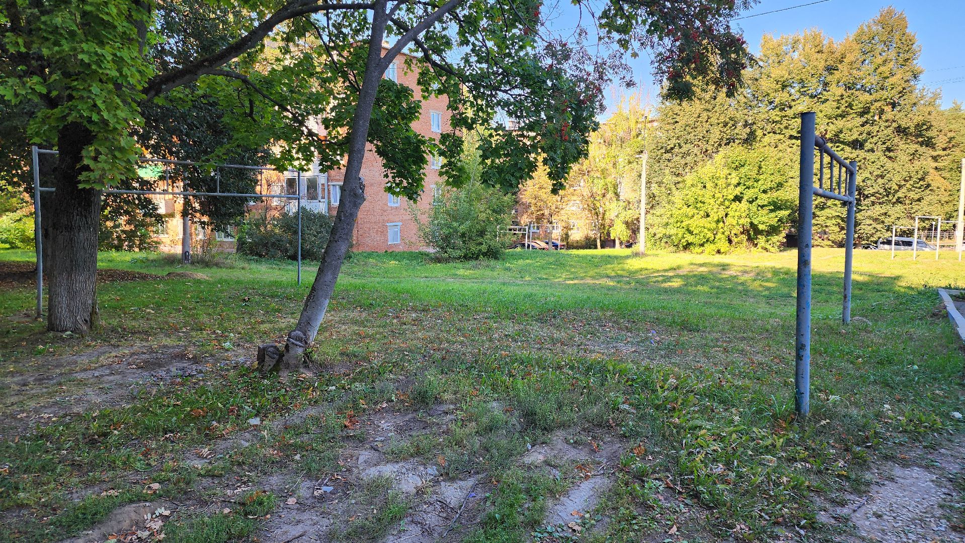 кашира, выездная администрация, благоустройство двора, детская игровая площадка, спортивная площадка,