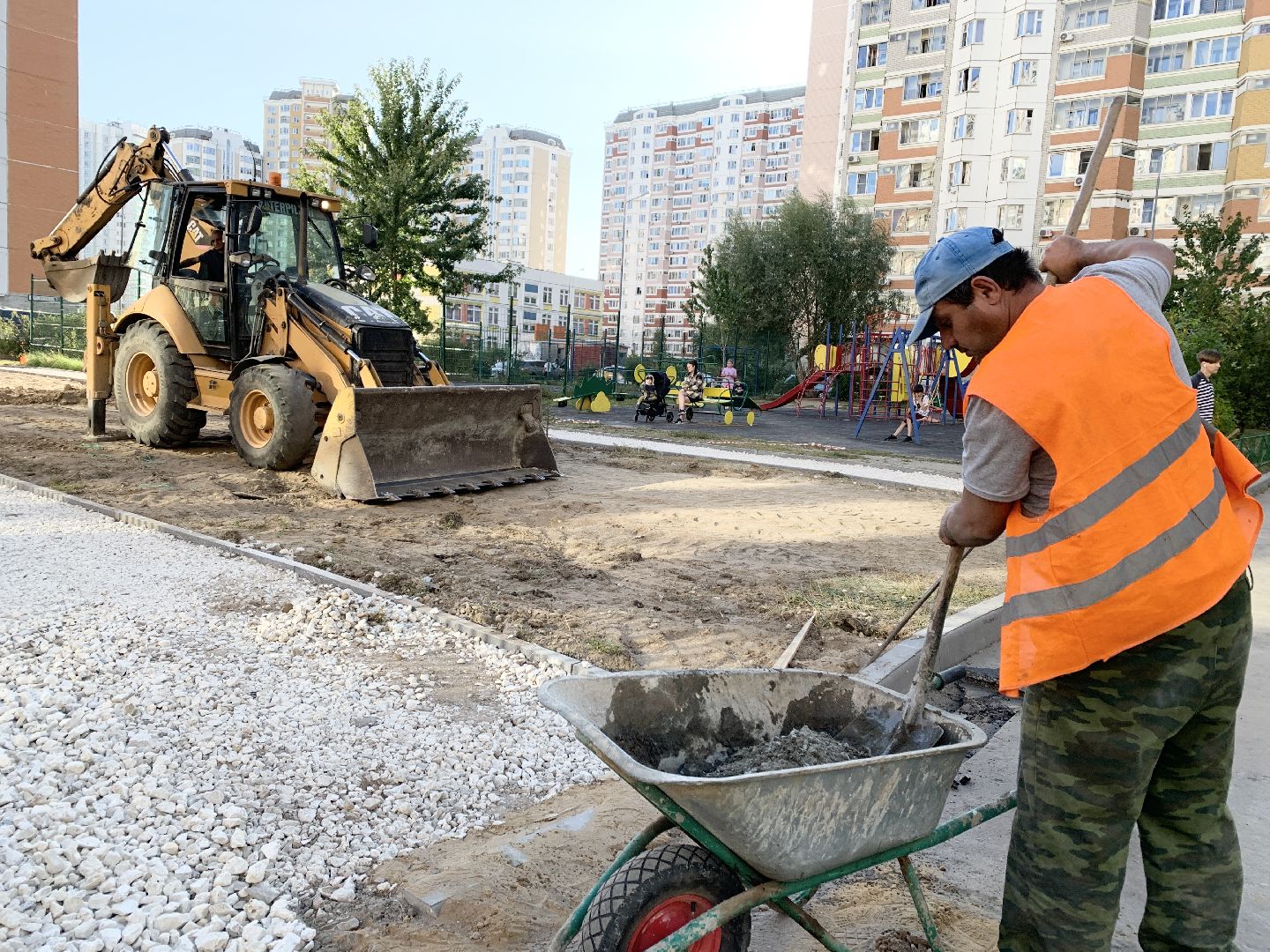 Балашиха, Подмосковье, благоустройство дворов в подмосковье, тротуары,