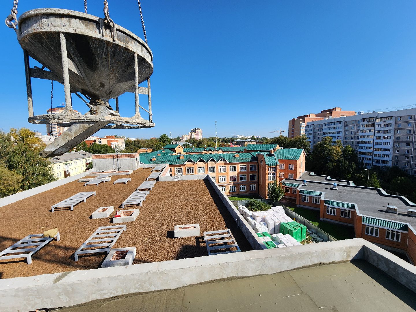 Чехов, школа 3, пристройка к школе, строительство, возведение, строительство объектов социальной инфраструктуры, программа Образование,