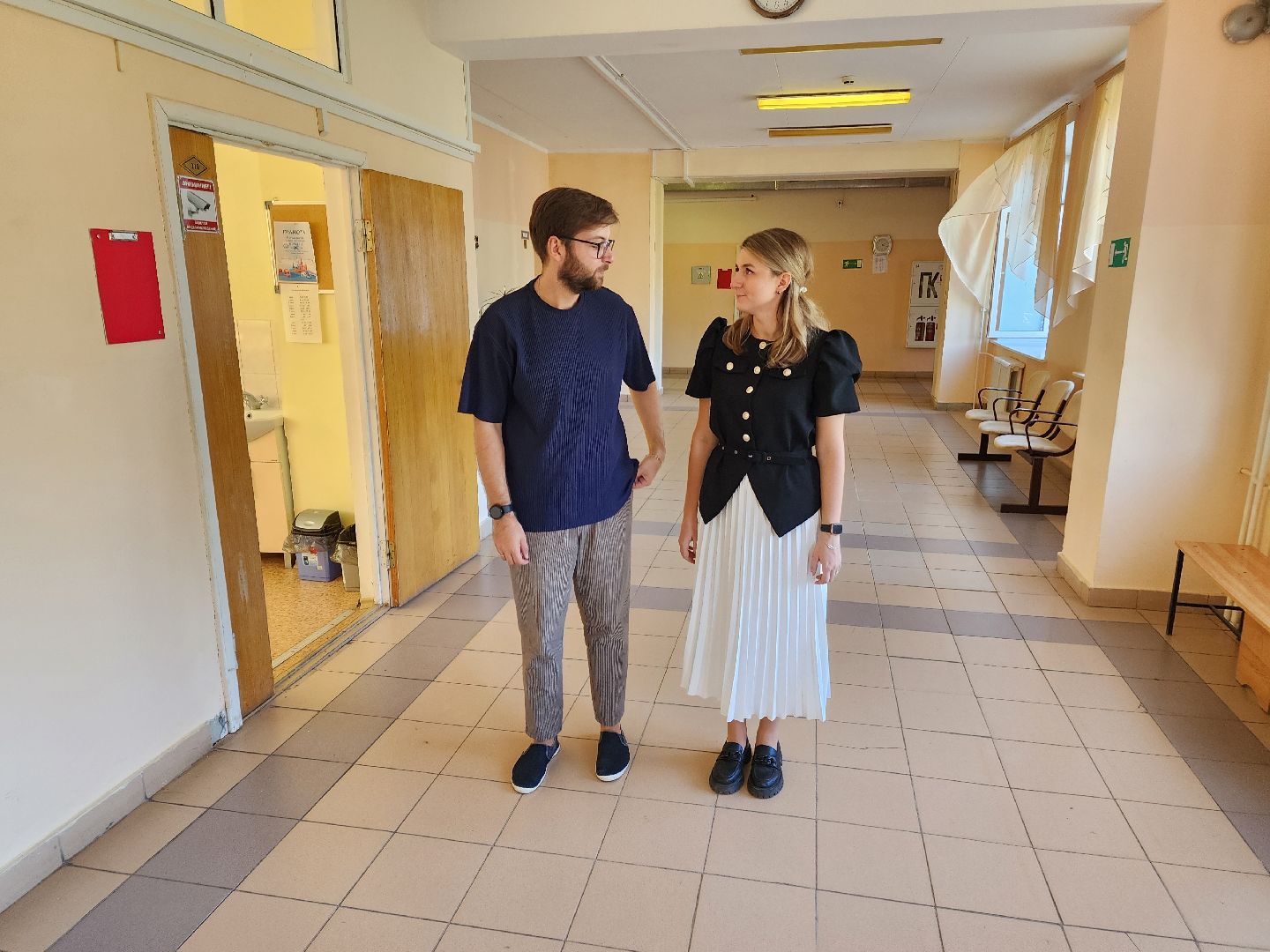 Чехов, школа 3, новые учителя, молодые преподаватели, семья педагогов, Анастасия Гроза, Даниил Гроза, поддержка учителей,