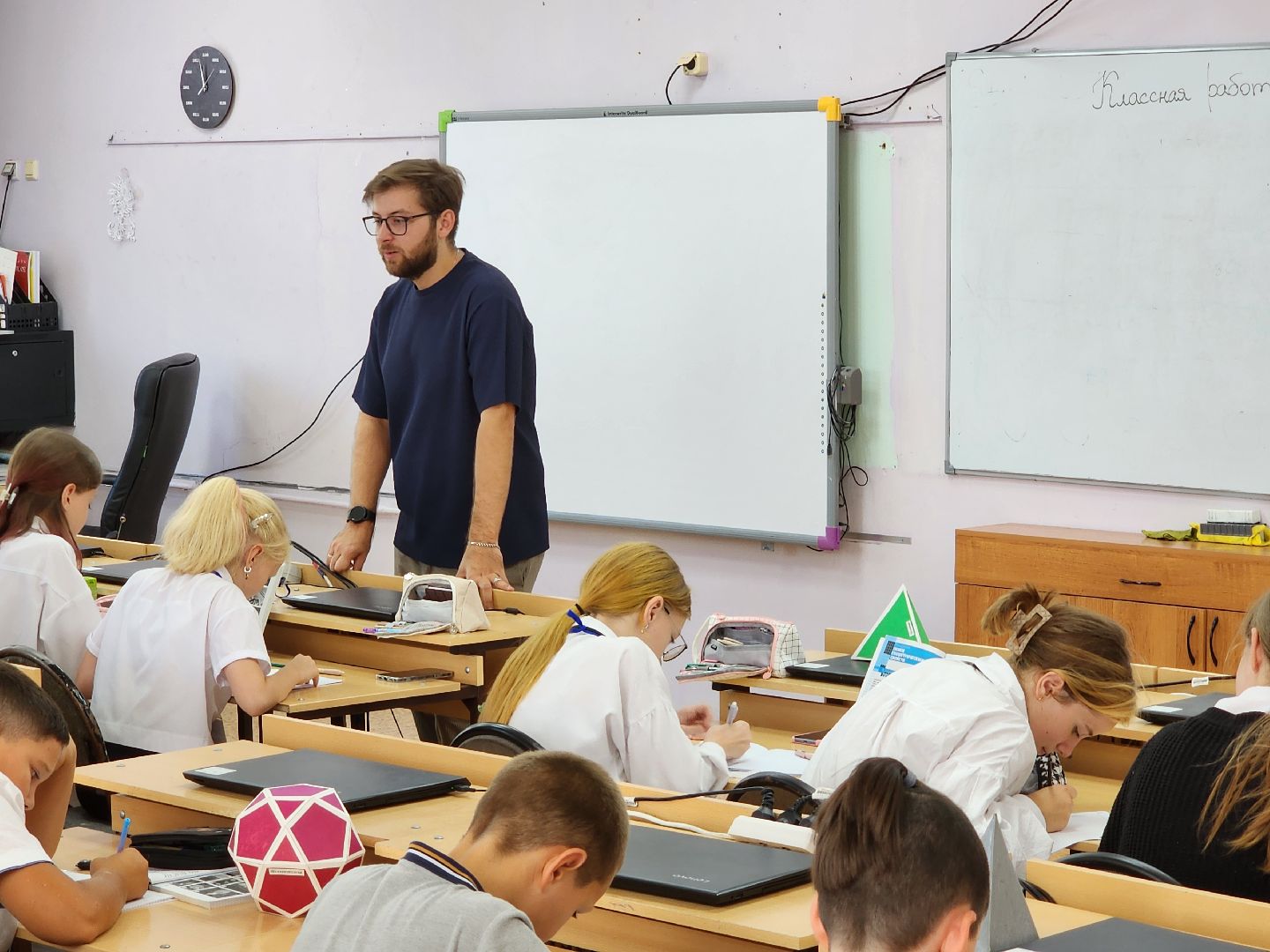 Чехов, школа 3, новые учителя, молодые преподаватели, семья педагогов, Анастасия Гроза, Даниил Гроза, поддержка учителей,