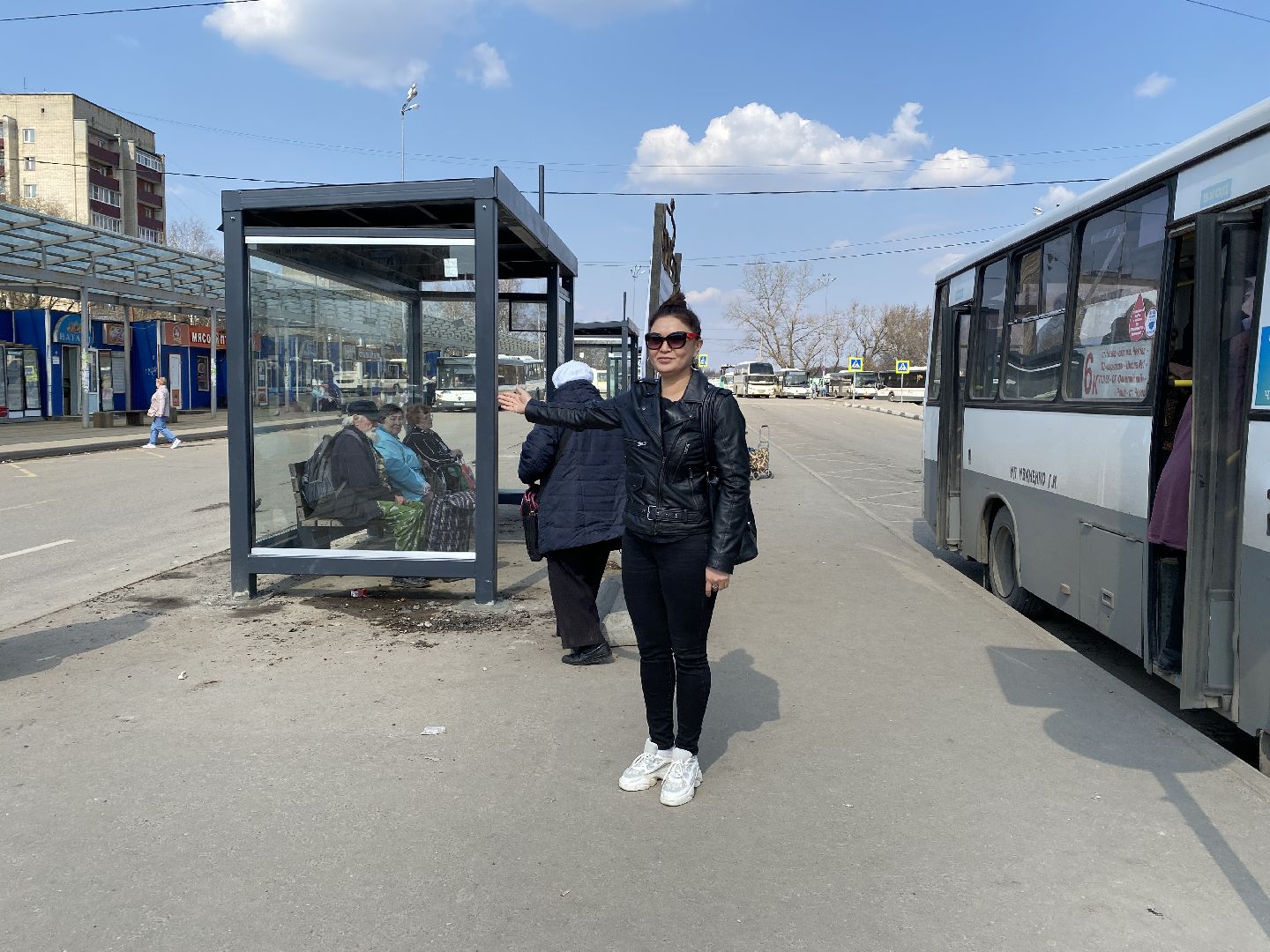 Чехов, транспорт, остановка, автовокзал, павильон