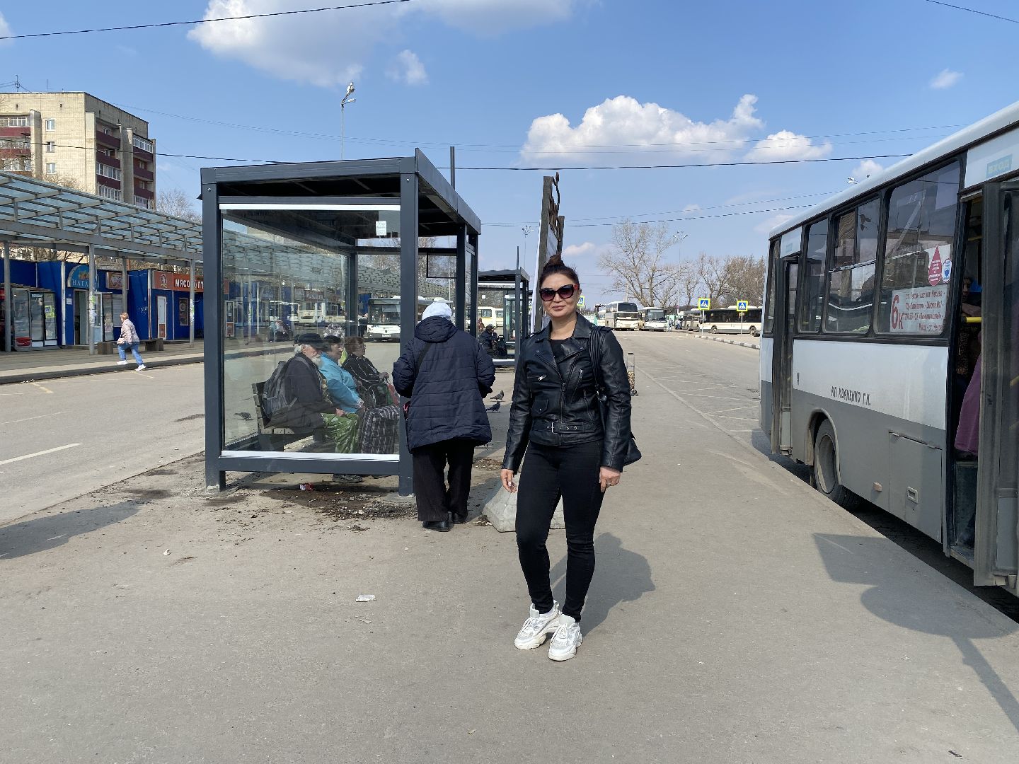 Чехов, транспорт, остановка, автовокзал, павильон