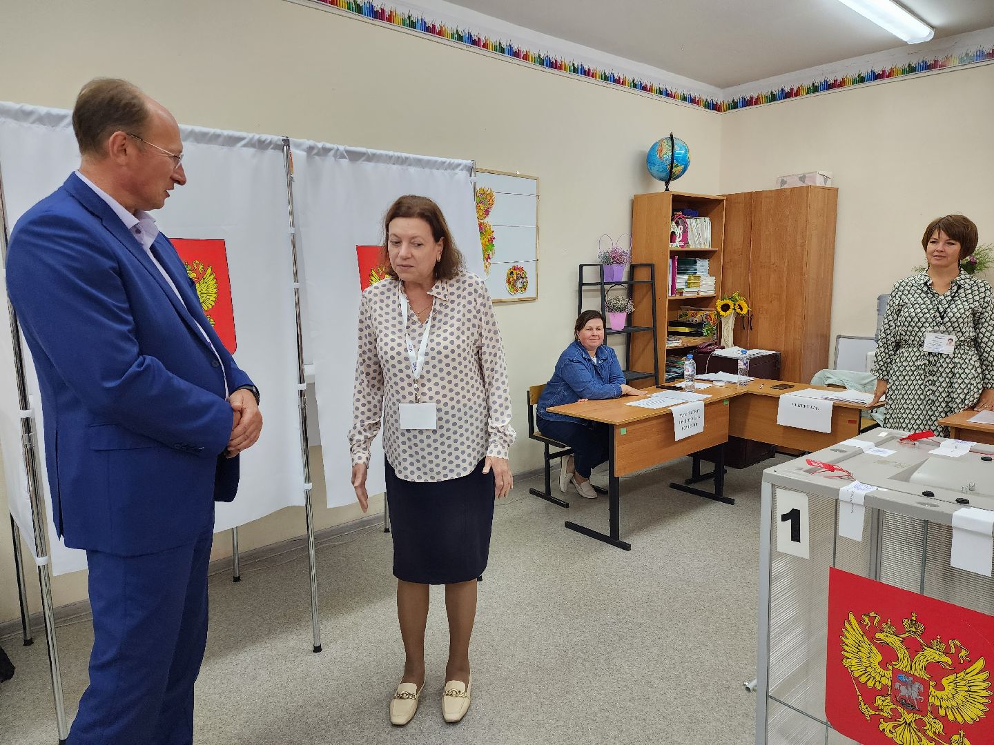 раменское, выборы, депутат московской областной думы посетил избирательные участки в Раменском,