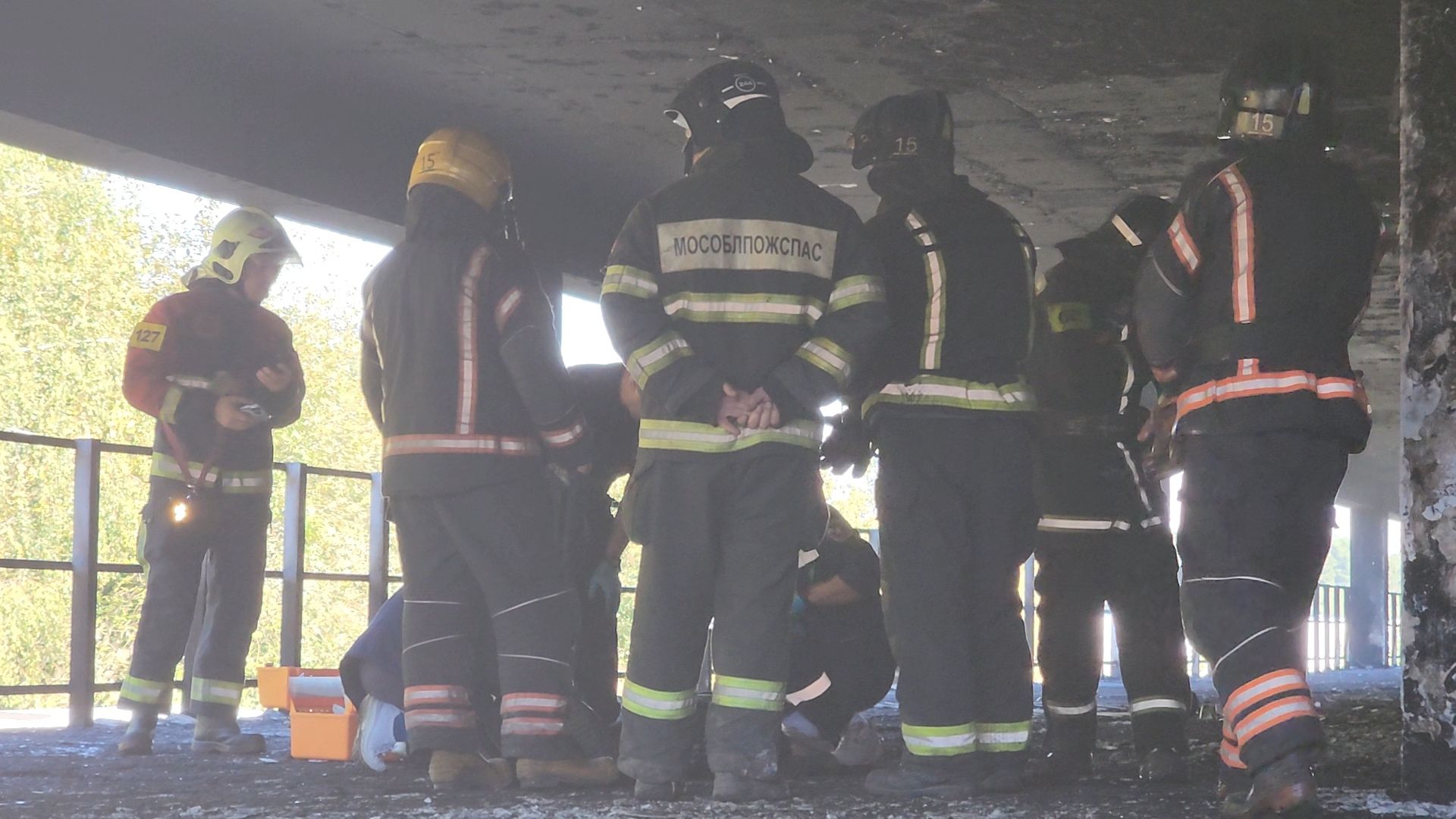 одинцово, лесной городок, чп, пожар, мнргоуровневая парковка,