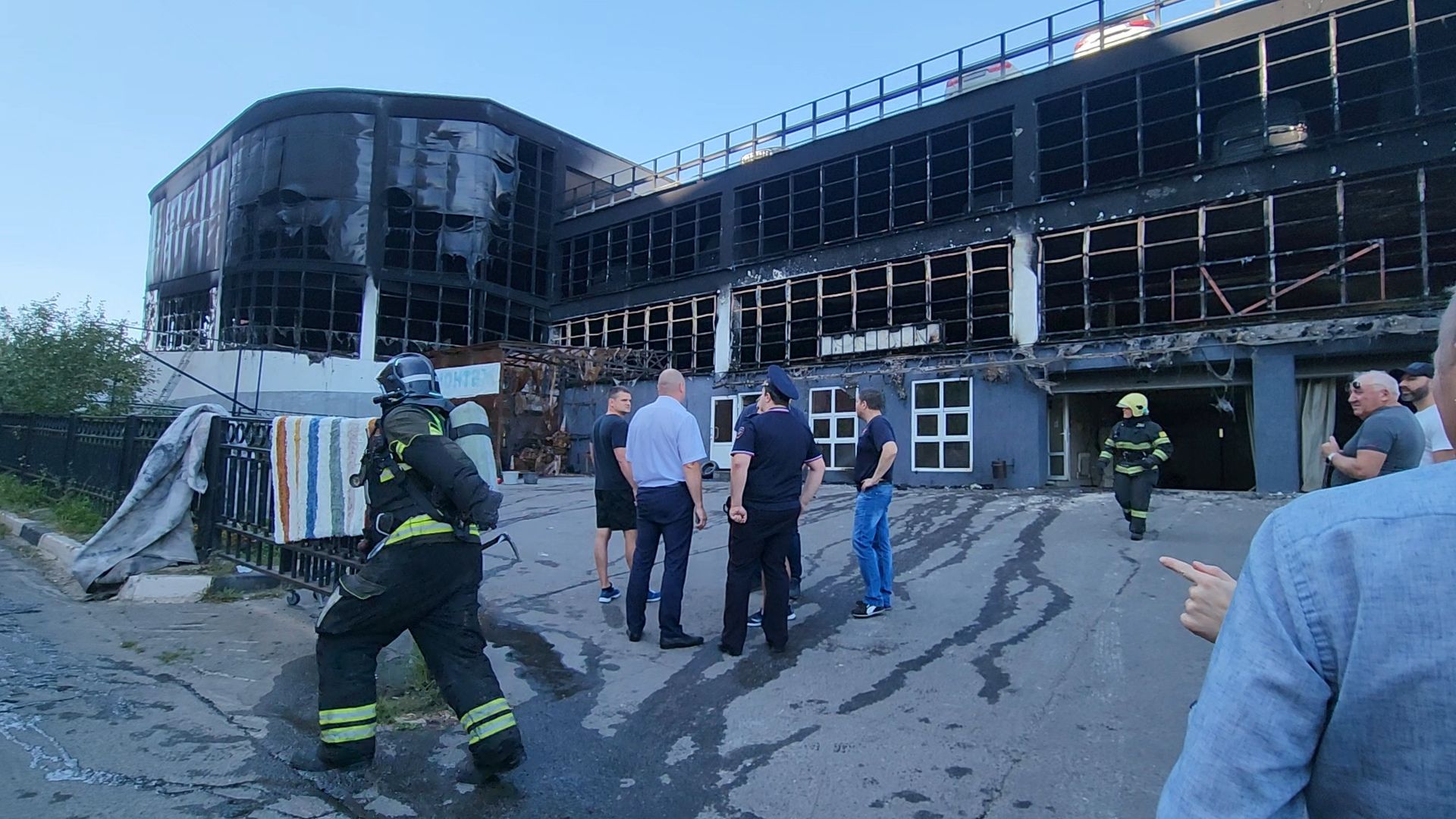 одинцово, лесной городок, чп, пожар, мнргоуровневая парковка,