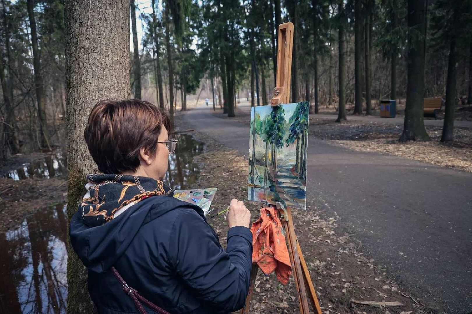 Балашиха, Подмосковье, Парки в лесу, благоустройство, Сергей Юров, Ольгинский лесопарк