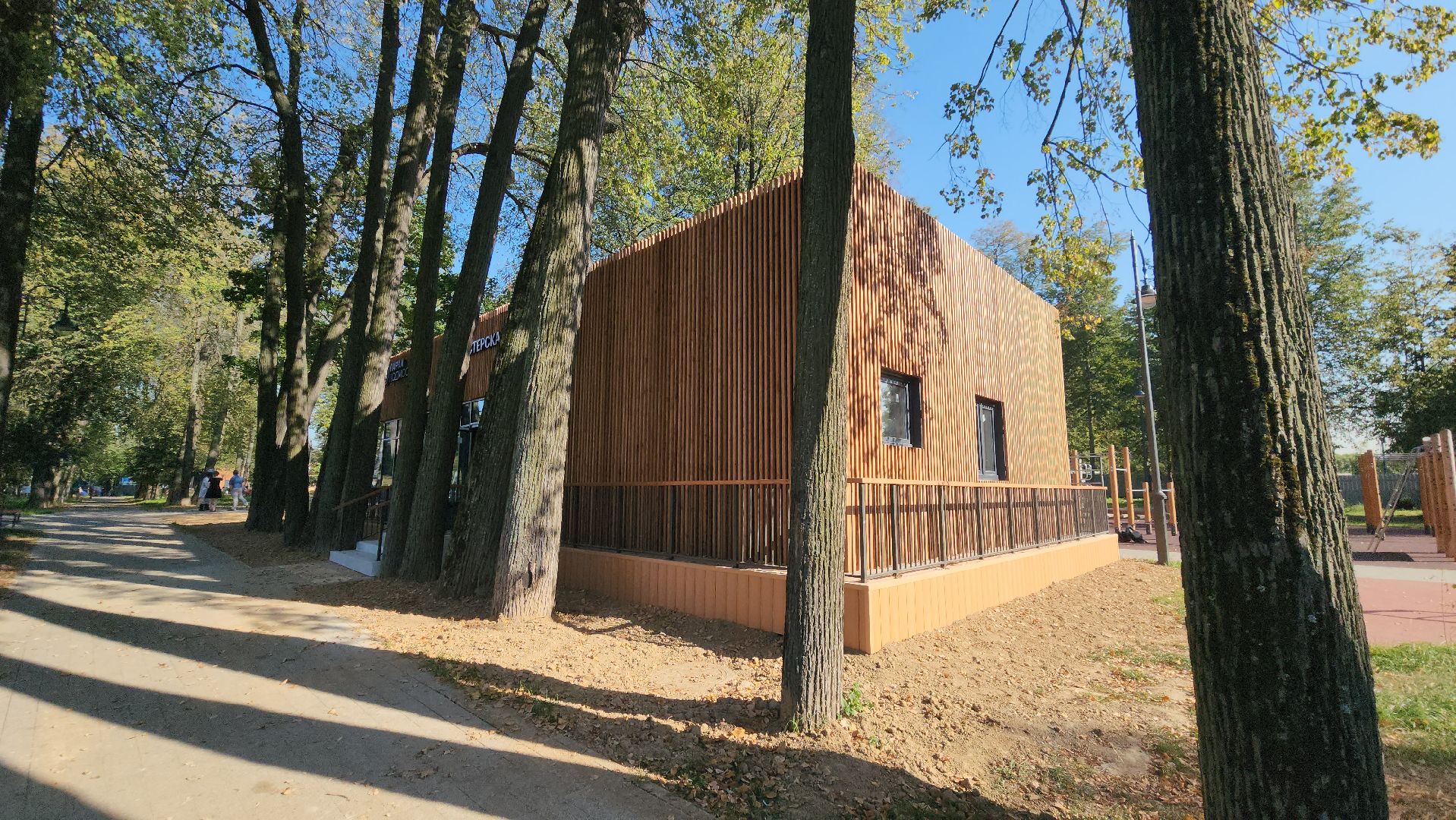 Раздевалка, павильон для проведения мастер-классов, Лобня,