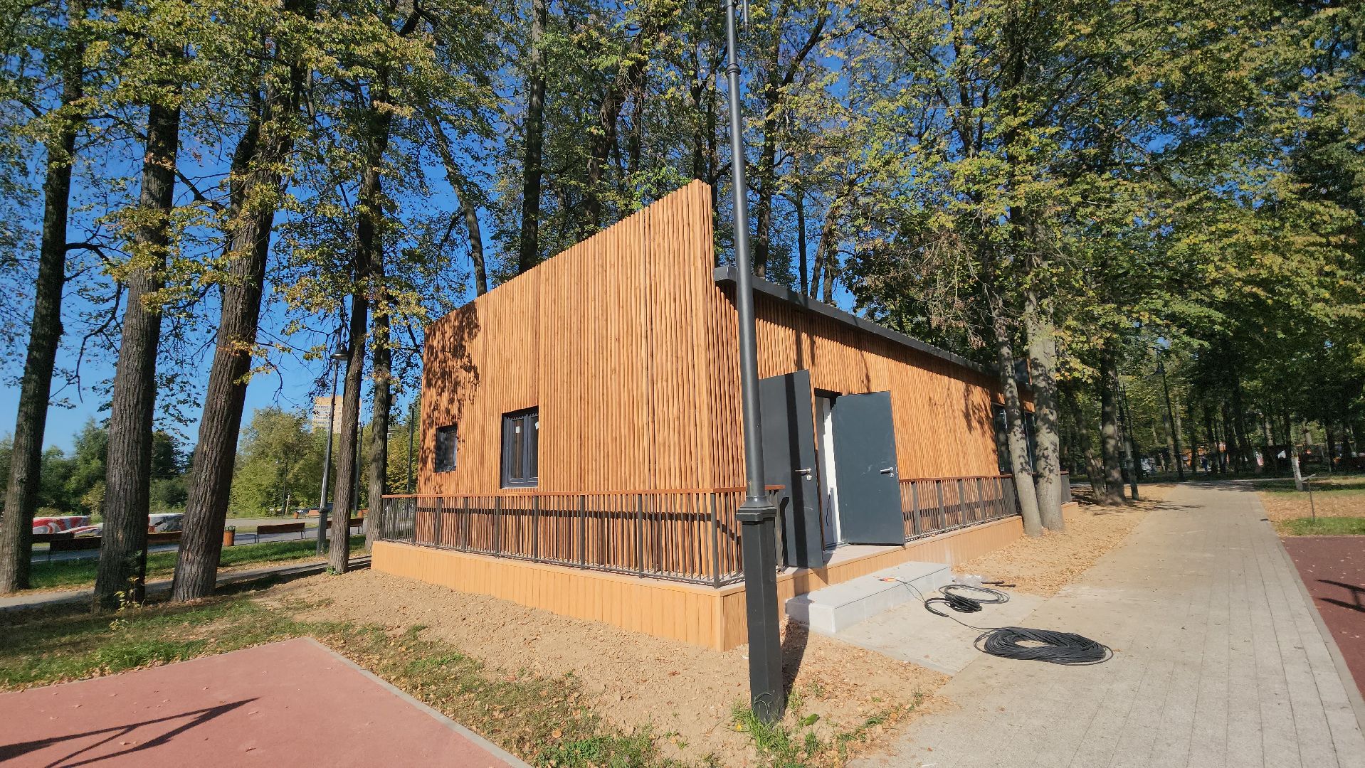 Раздевалка, павильон для проведения мастер-классов, Лобня,