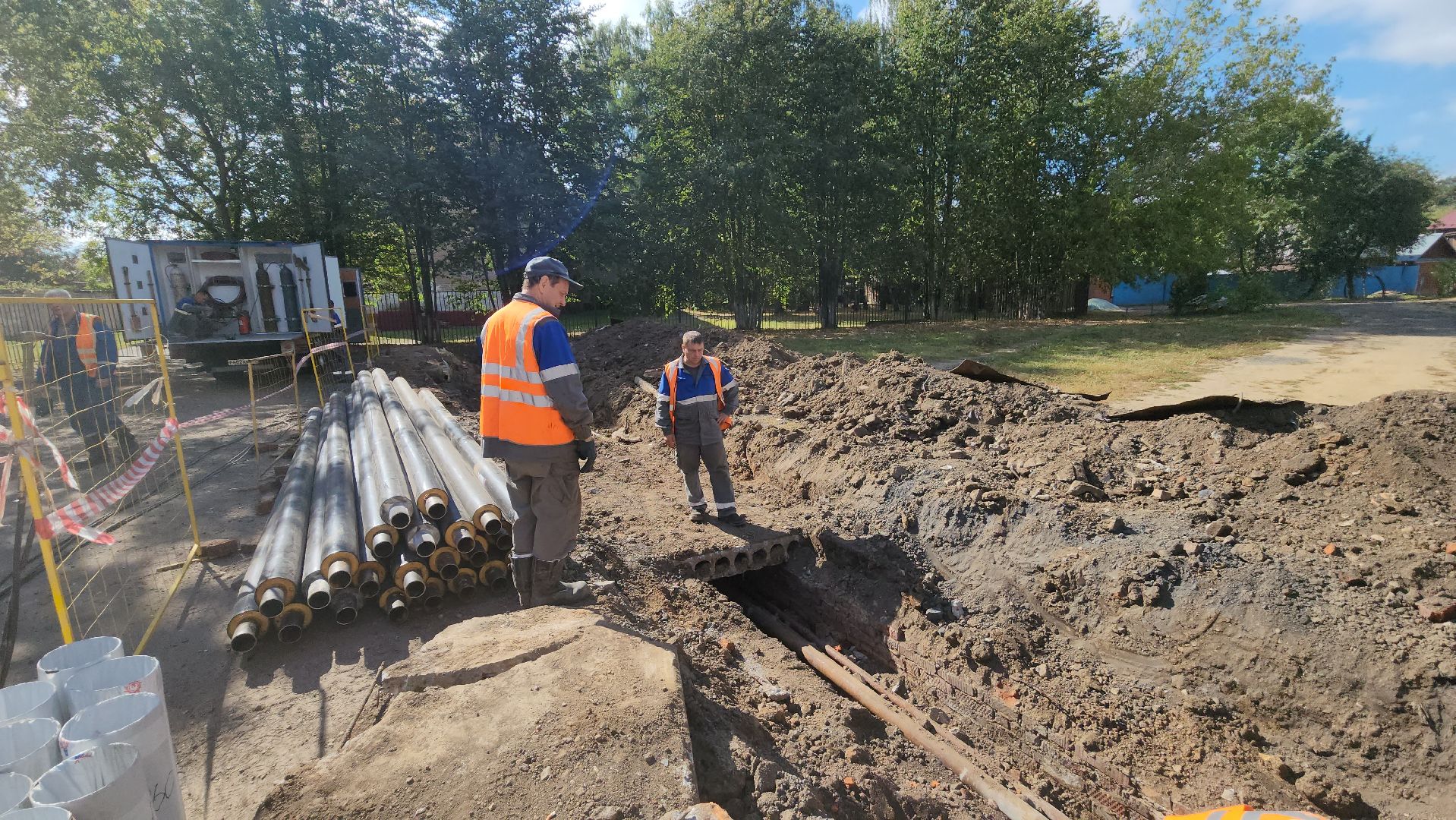 пушкино, жкх, замена теплосетей, гвс, теплоснабжение, школа,