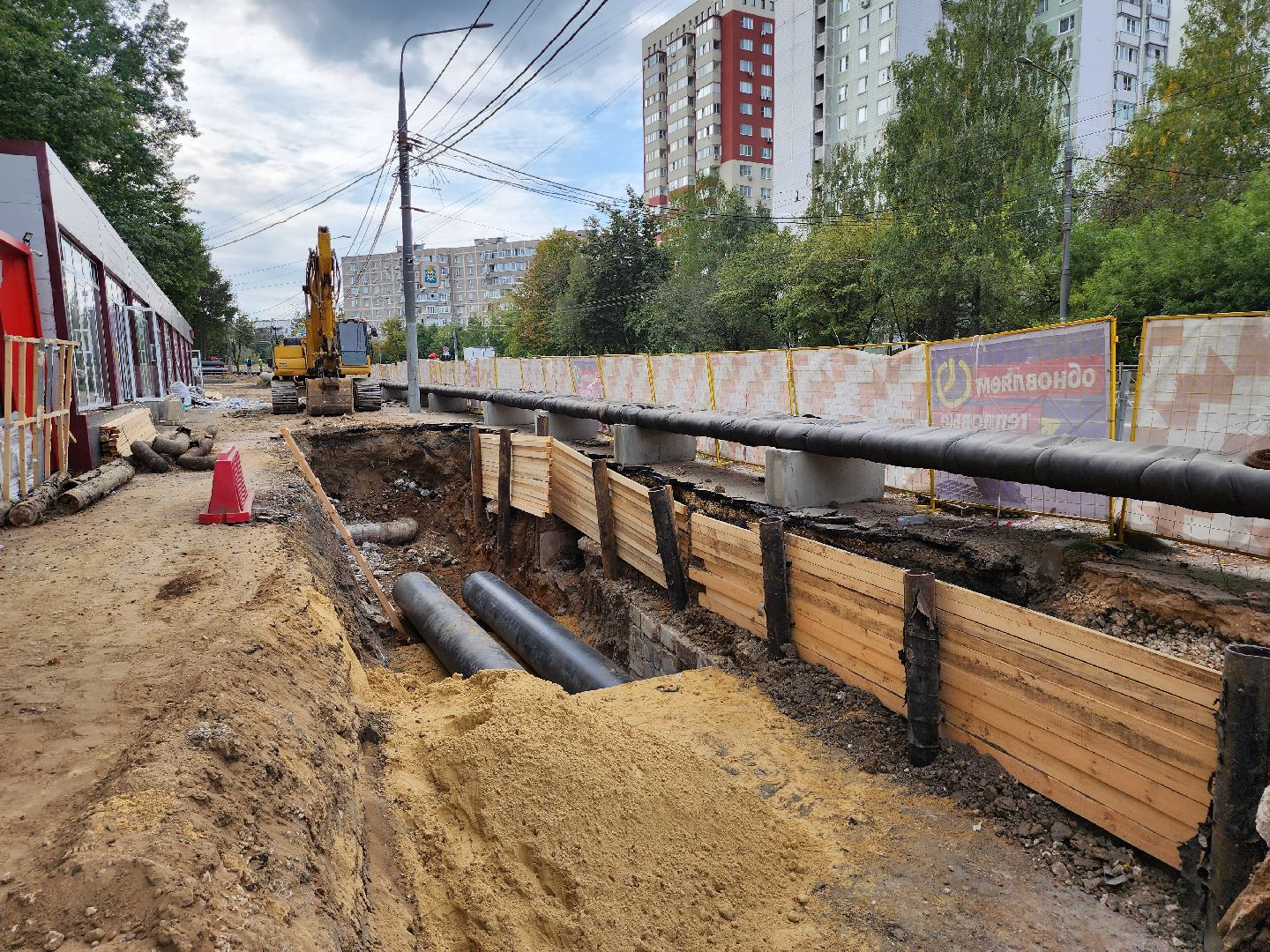 ремонт теплосетей, модернизация сети теплоснабжения, ремонт тепловых сетей, теплотрасса видное, ленинский округ жкх теплосеть, строительство перемычки теплосети,капитальный ремонт теплосетей,