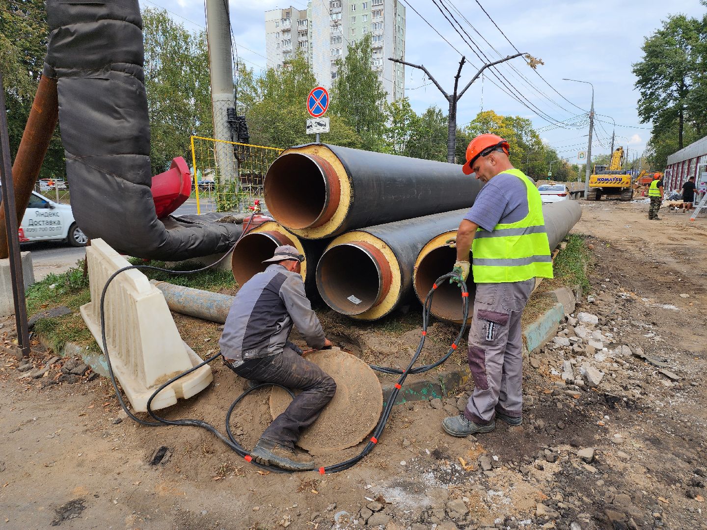 ремонт теплосетей, модернизация сети теплоснабжения, ремонт тепловых сетей, теплотрасса видное, ленинский округ жкх теплосеть, строительство перемычки теплосети,капитальный ремонт теплосетей,
