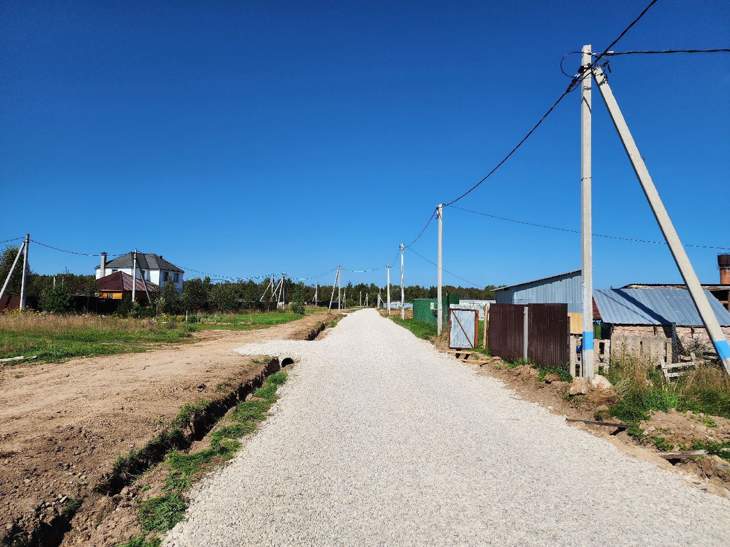 Чехов, село Стремилово, улица Лесная, обустройство дороги, переходный тип покрытия, дорожный ремонт, многодетные семьи,