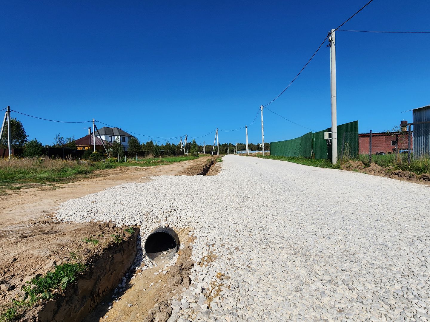 Чехов, село Стремилово, улица Лесная, обустройство дороги, переходный тип покрытия, дорожный ремонт, многодетные семьи,