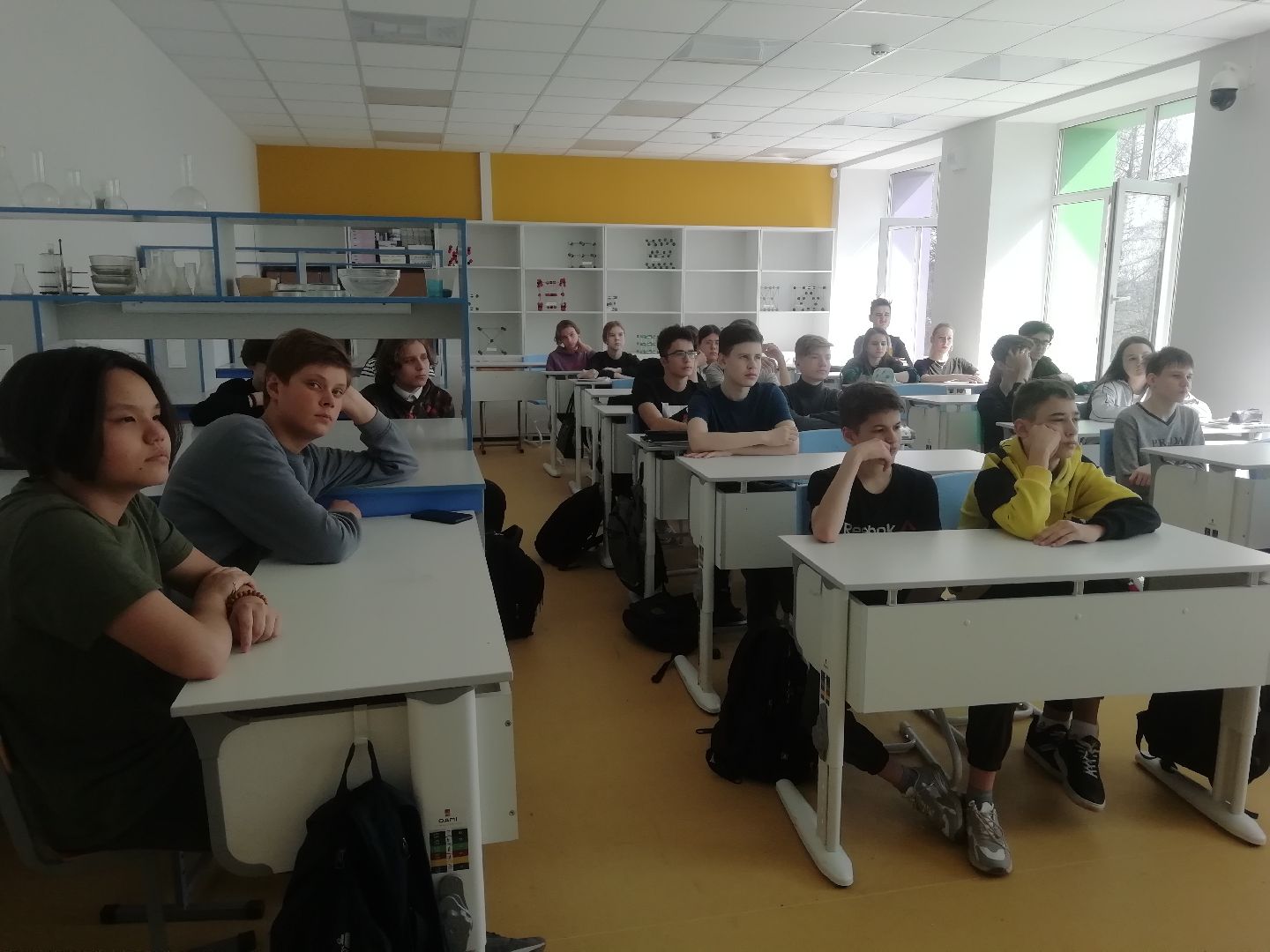 День космонавтики, Введенская школа, Юрий Гагарин, гибель Гагарина, открытый урок, ветеран полигона ПВО, история космонавтики