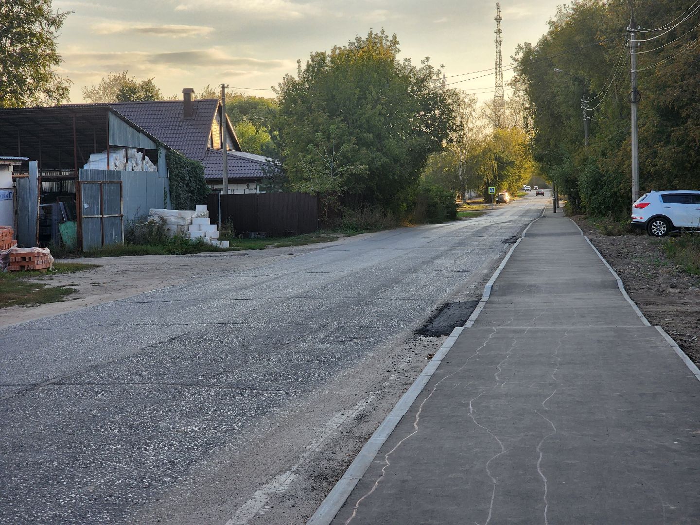 Коломна, Озеры, тротуар,