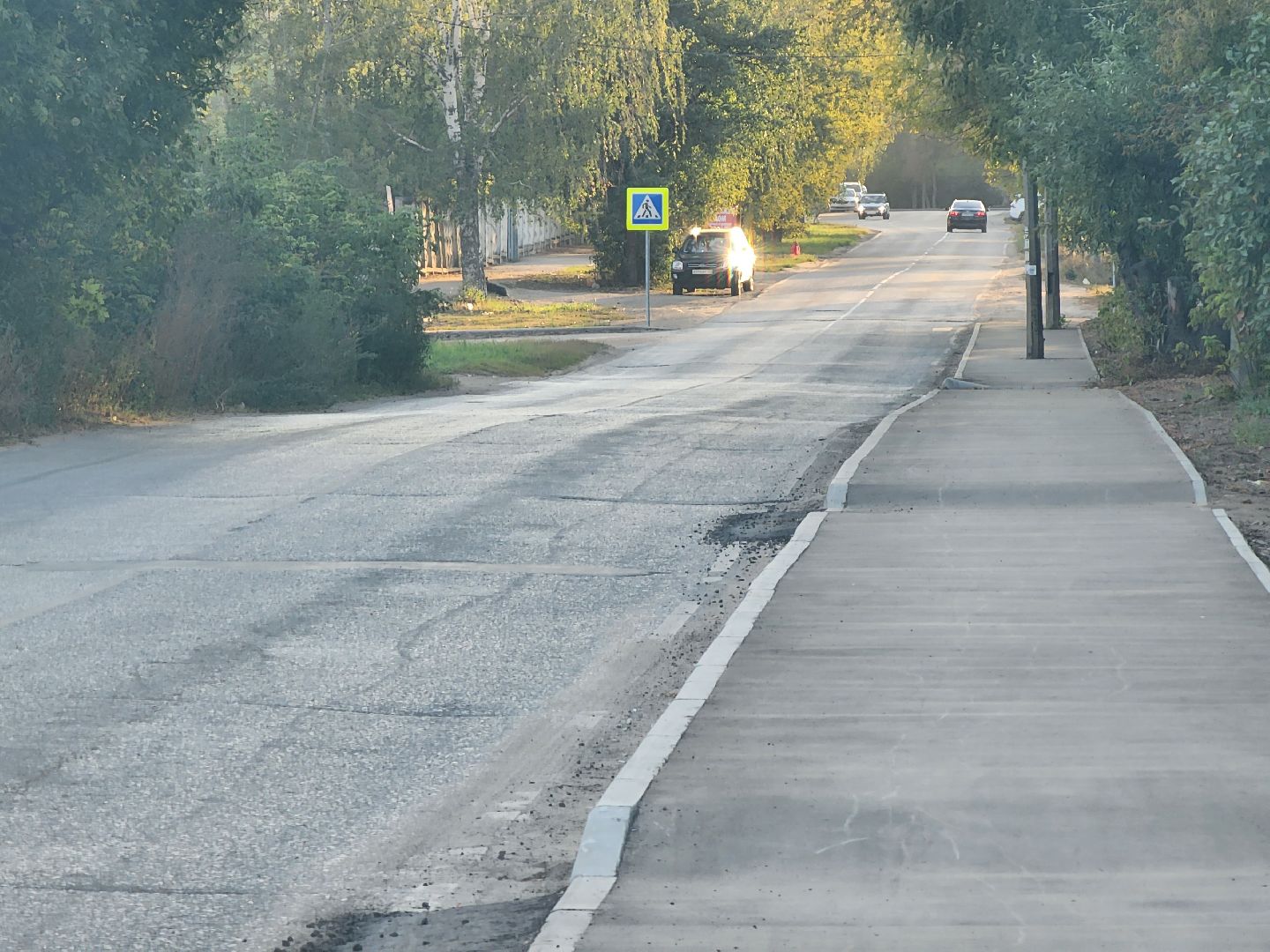 Коломна, Озеры, тротуар,