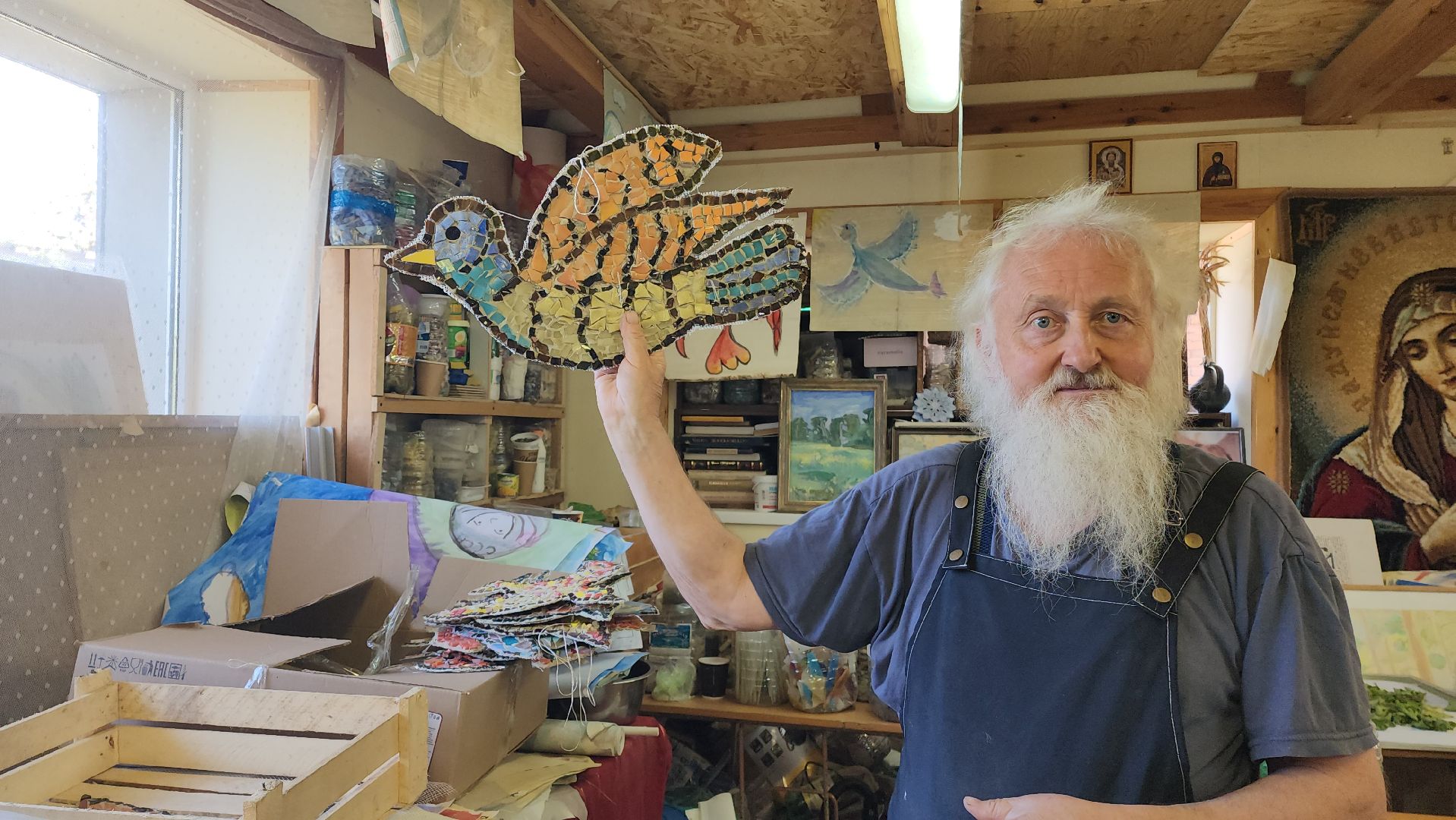 Школа мозаики, Лобня, Выставка,