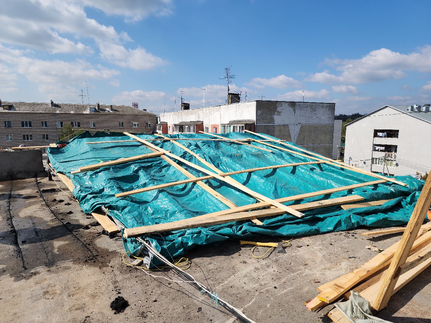 ремонт кровли, тучково, фонд капитального ремонта мкд, руза, рузский городской округ, московская область, подмосковье,