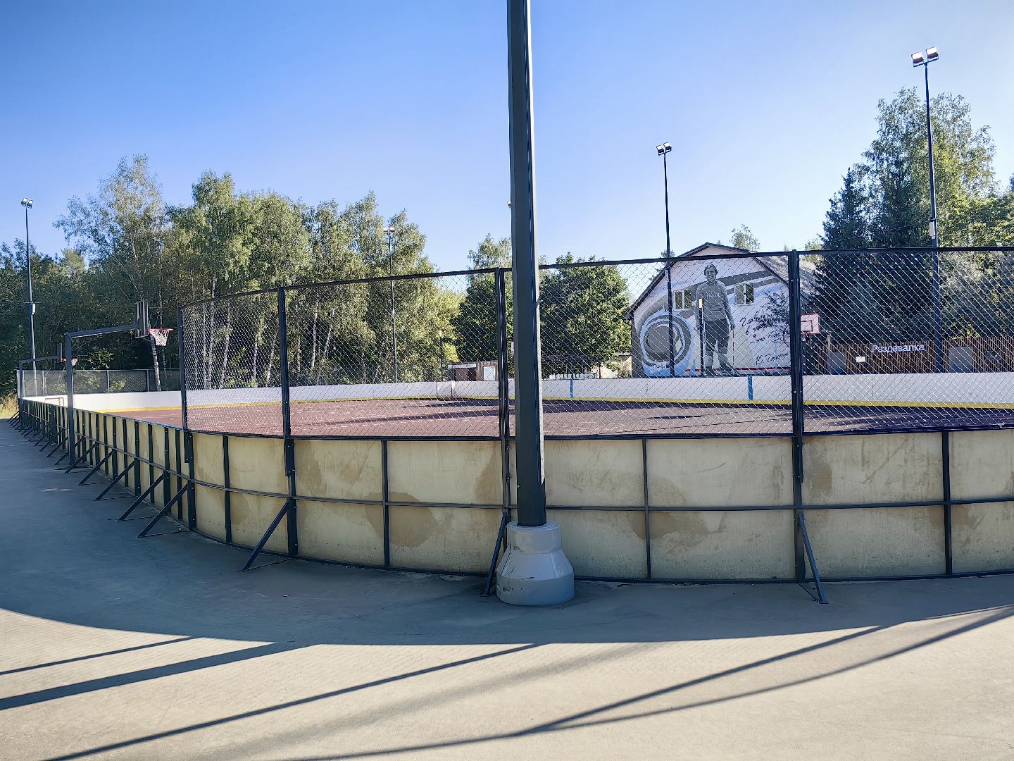 спортивная площадка, благоустройство, хоккейная коробка, раздевалка,