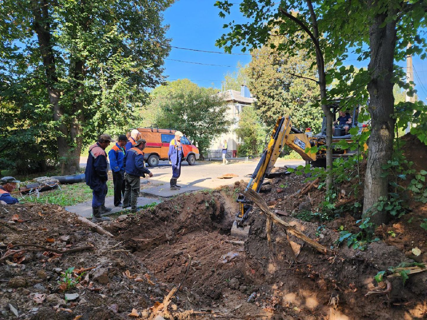 можайск, можайский городской округ, подмосковье, жкх, аварийный участок теплотрассы, отопительный сезон 2024-2025, подготовка к отопительному сезону,ао фплк,