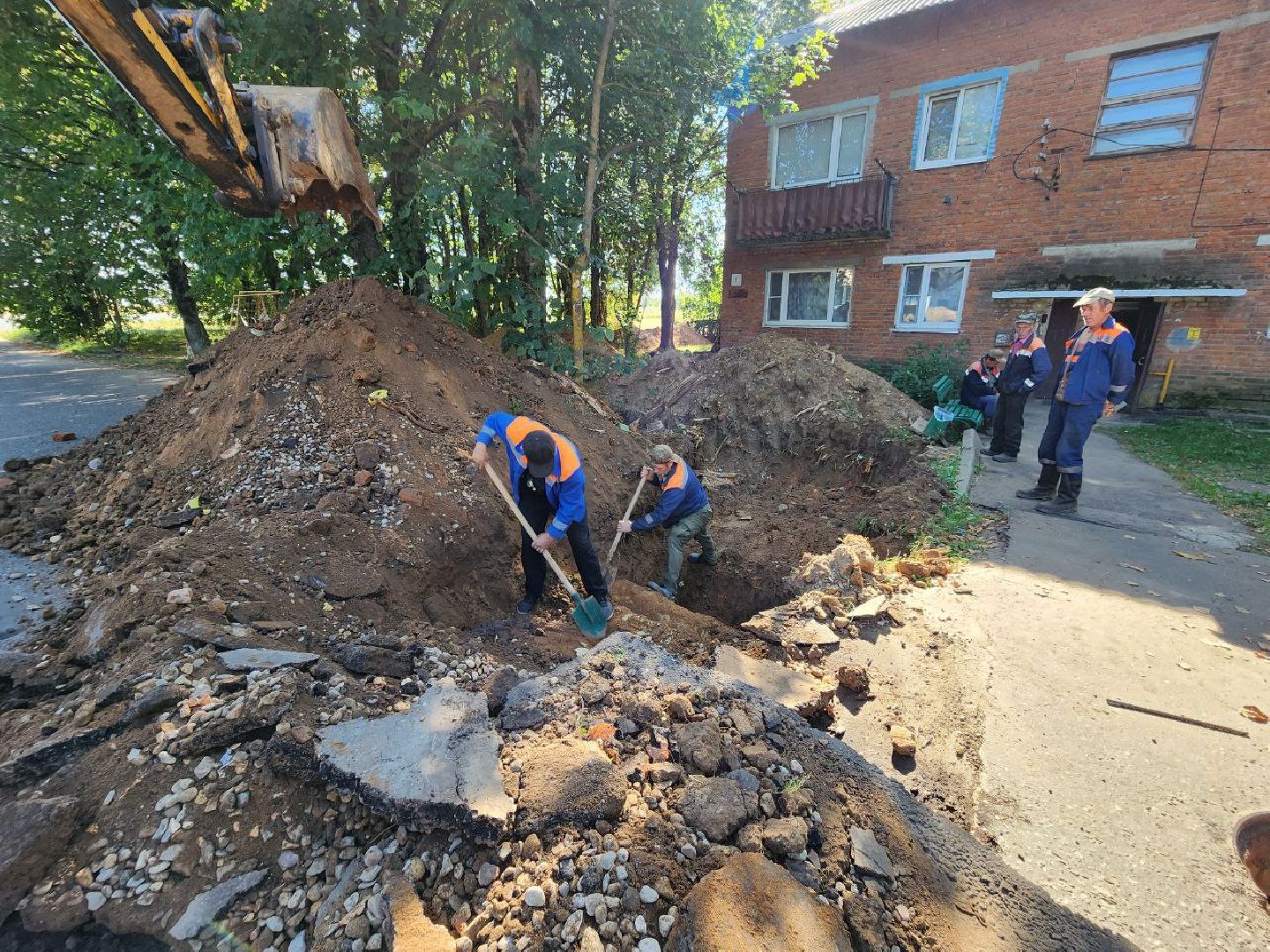 можайск, можайский городской округ, подмосковье, жкх, аварийный участок теплотрассы, отопительный сезон 2024-2025, подготовка к отопительному сезону,ао фплк,
