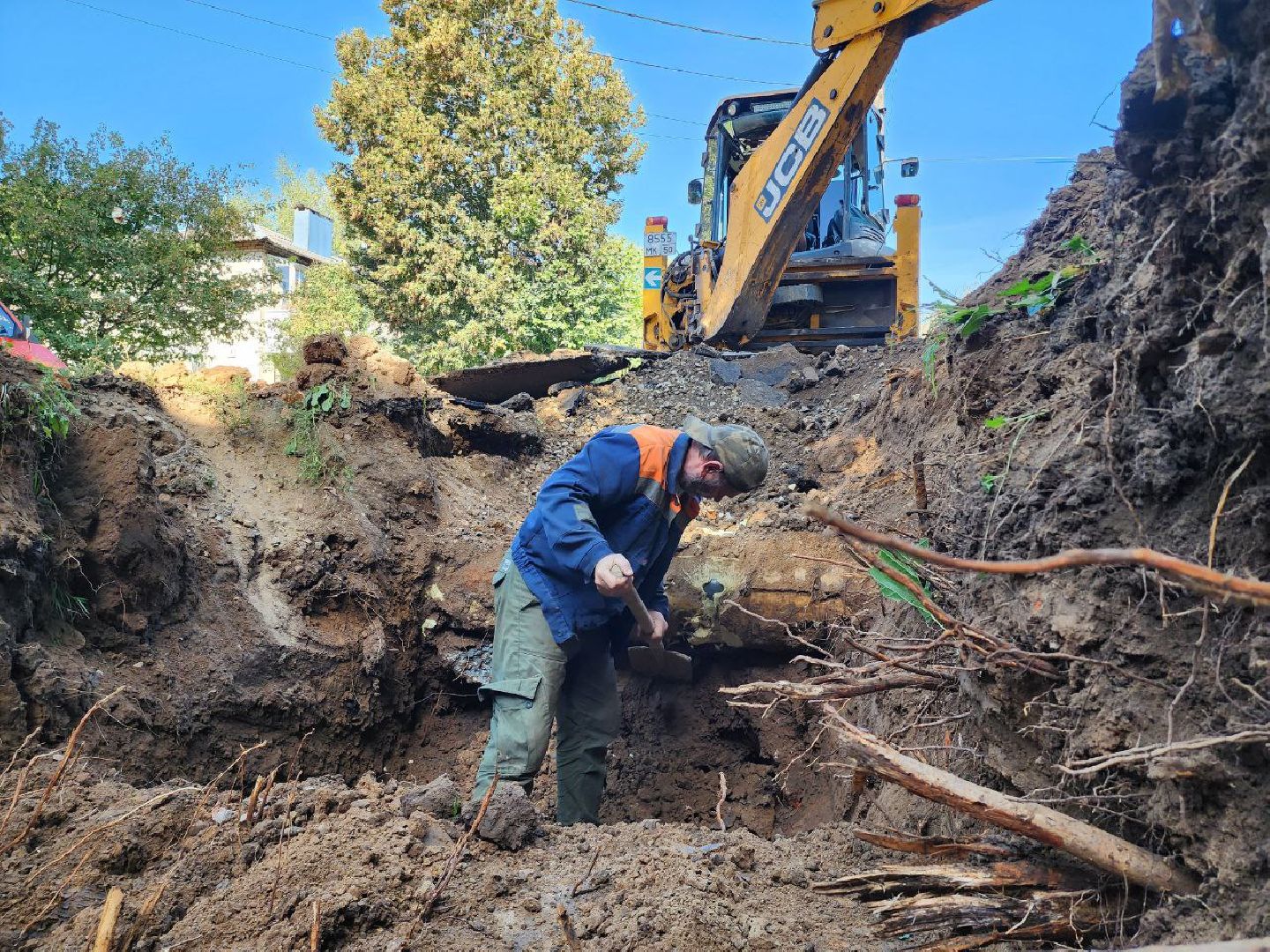 можайск, можайский городской округ, подмосковье, жкх, аварийный участок теплотрассы, отопительный сезон 2024-2025, подготовка к отопительному сезону,ао фплк,