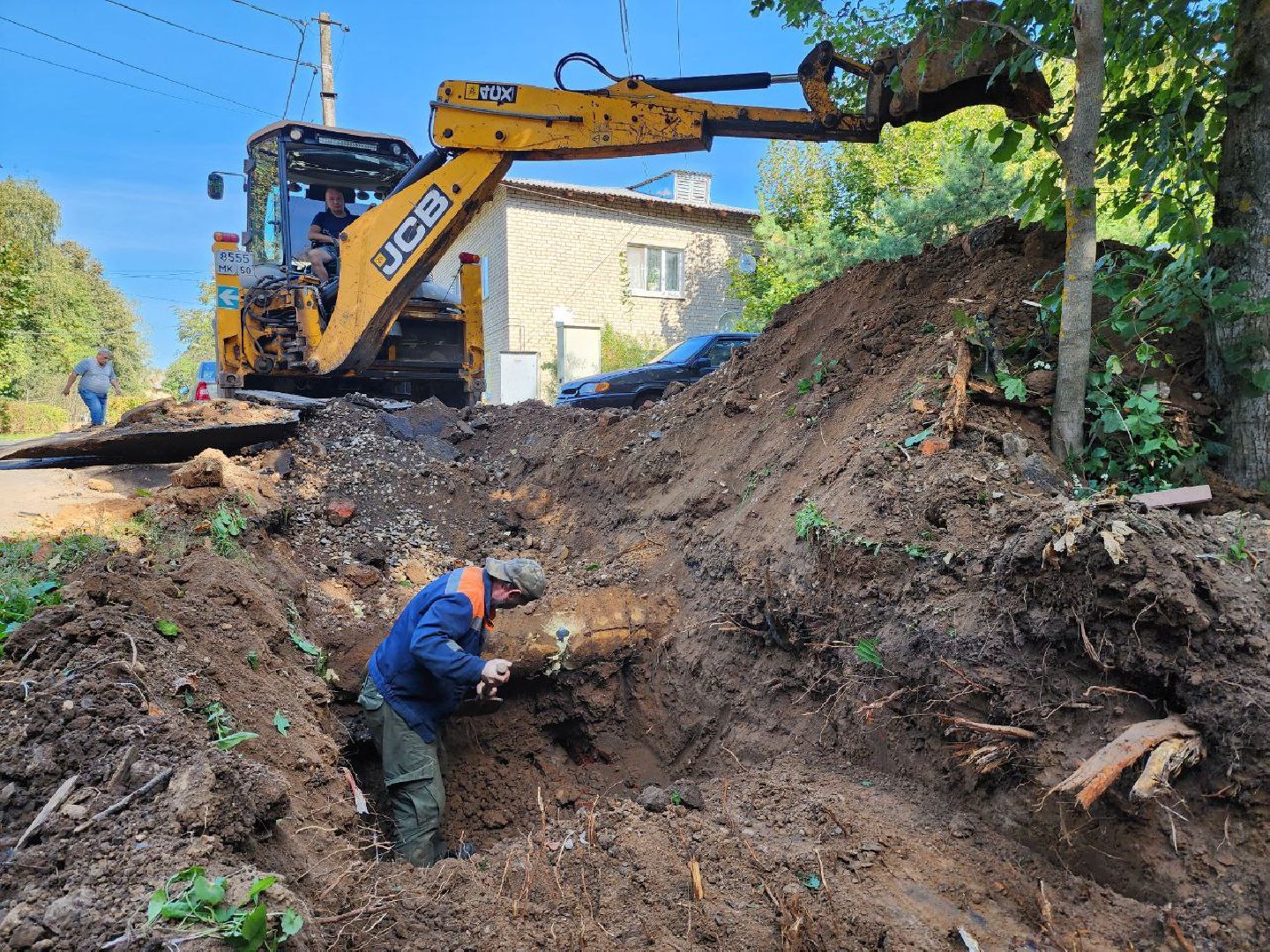 можайск, можайский городской округ, подмосковье, жкх, аварийный участок теплотрассы, отопительный сезон 2024-2025, подготовка к отопительному сезону,ао фплк,