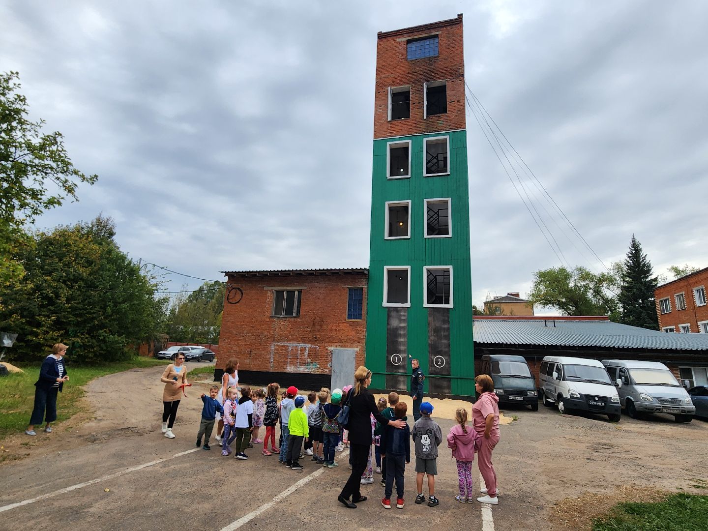 красноармейск, городской округ пушкинский, пожарная часть, экскурсия, дети,