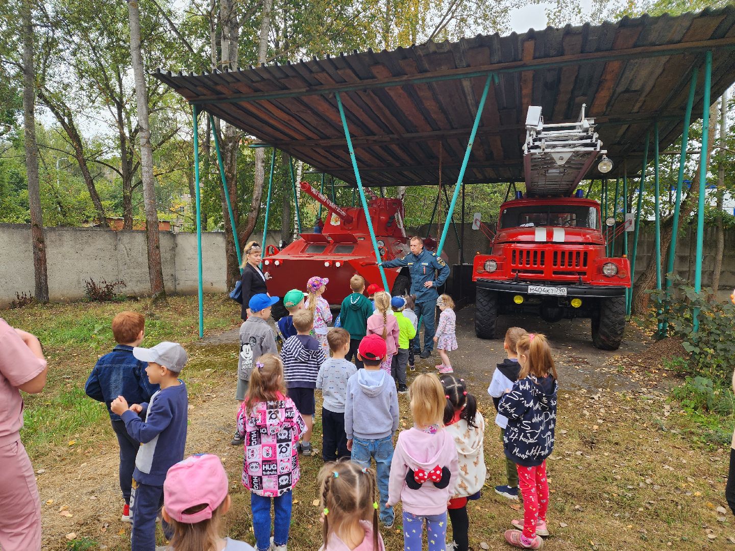 красноармейск, городской округ пушкинский, пожарная часть, экскурсия, дети,