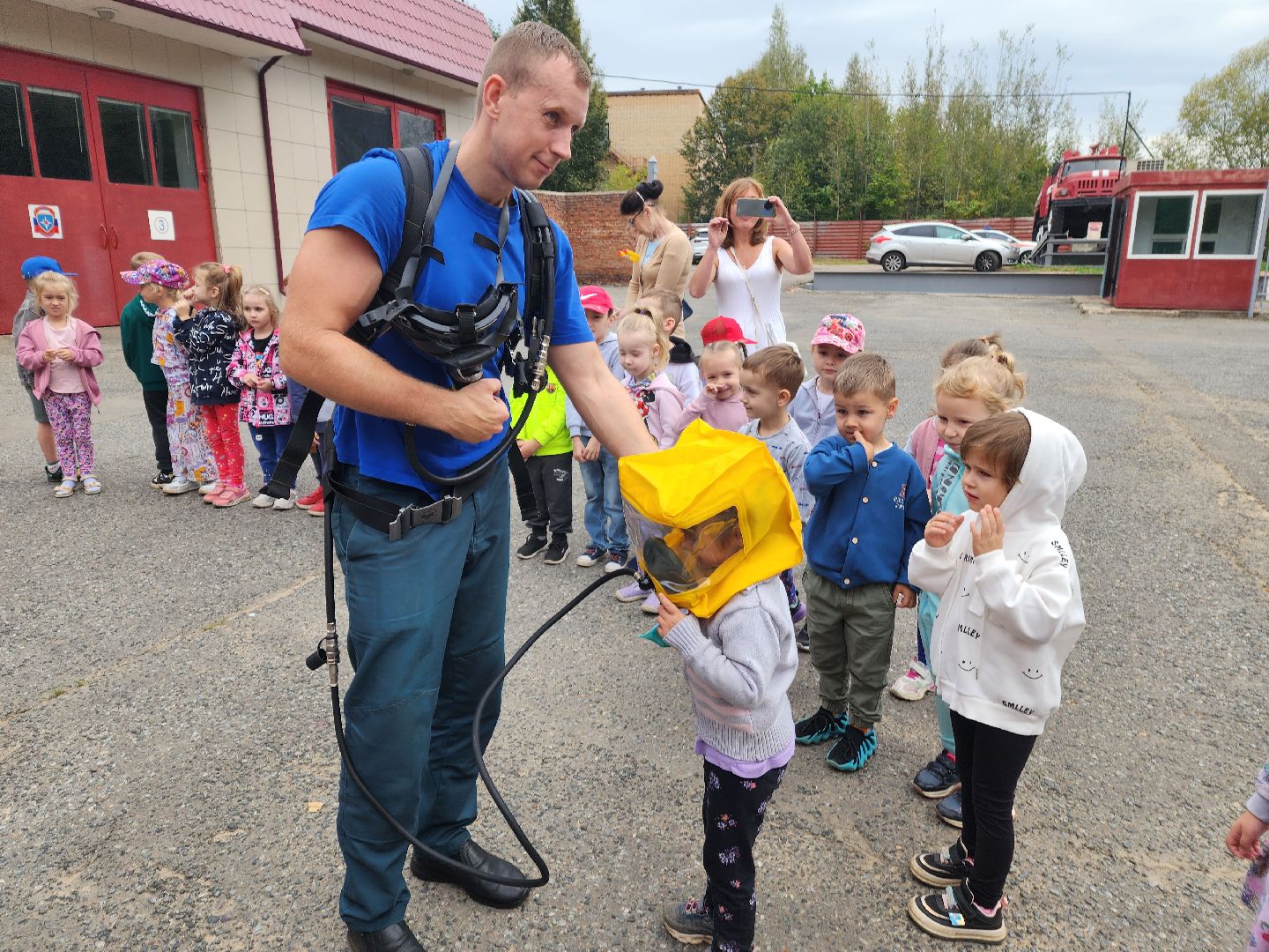 красноармейск, городской округ пушкинский, пожарная часть, экскурсия, дети,