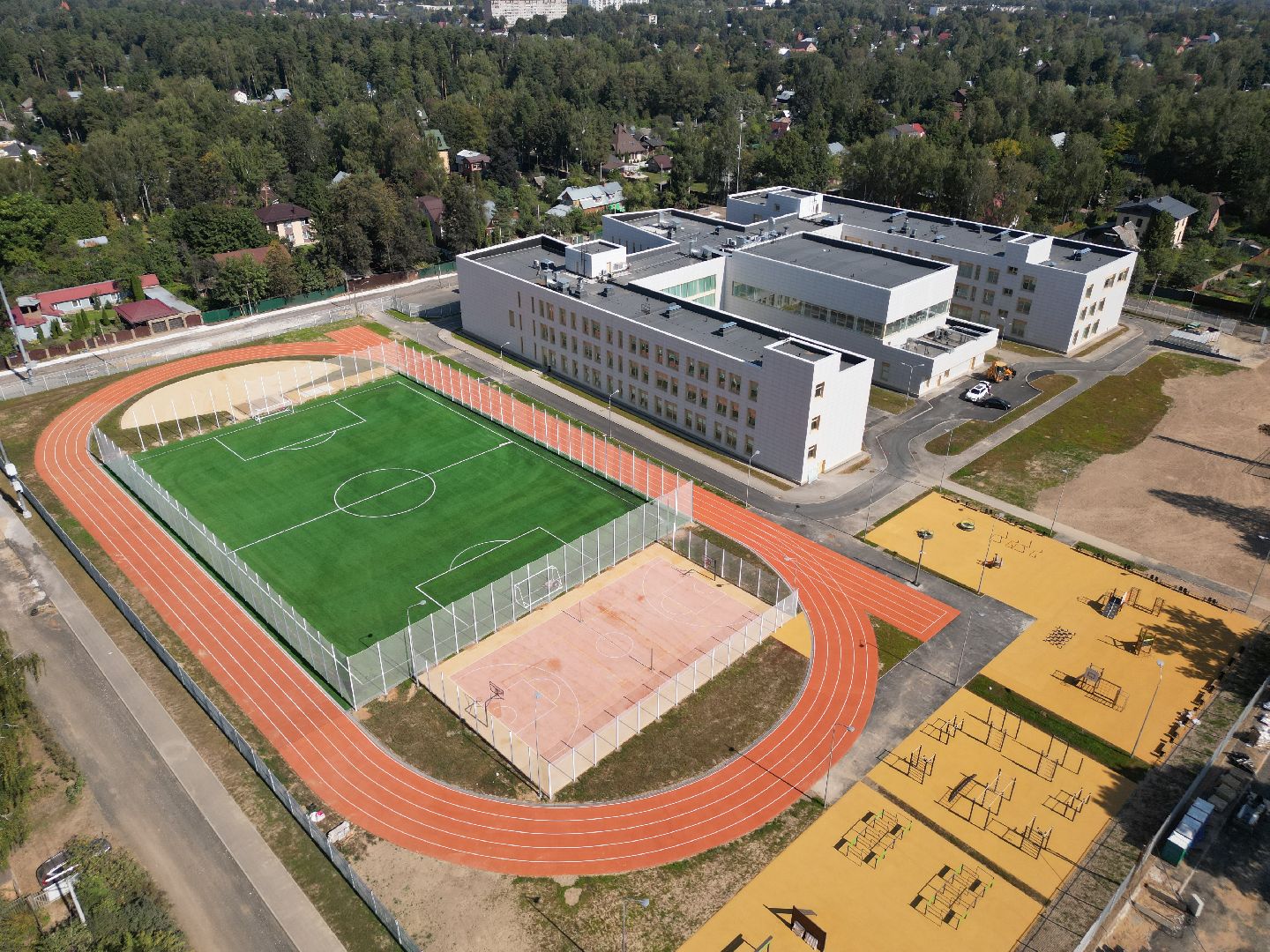 видео с коптера, школа, пушкинский,