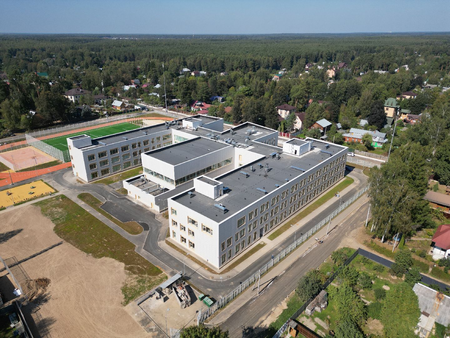 видео с коптера, школа, пушкинский,