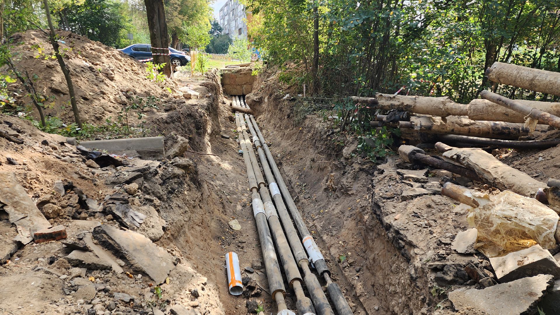 пушкино, ремонт тепловых сетей, кудринка, начало отопительного сезона, тепловая камера, тепловой контур,